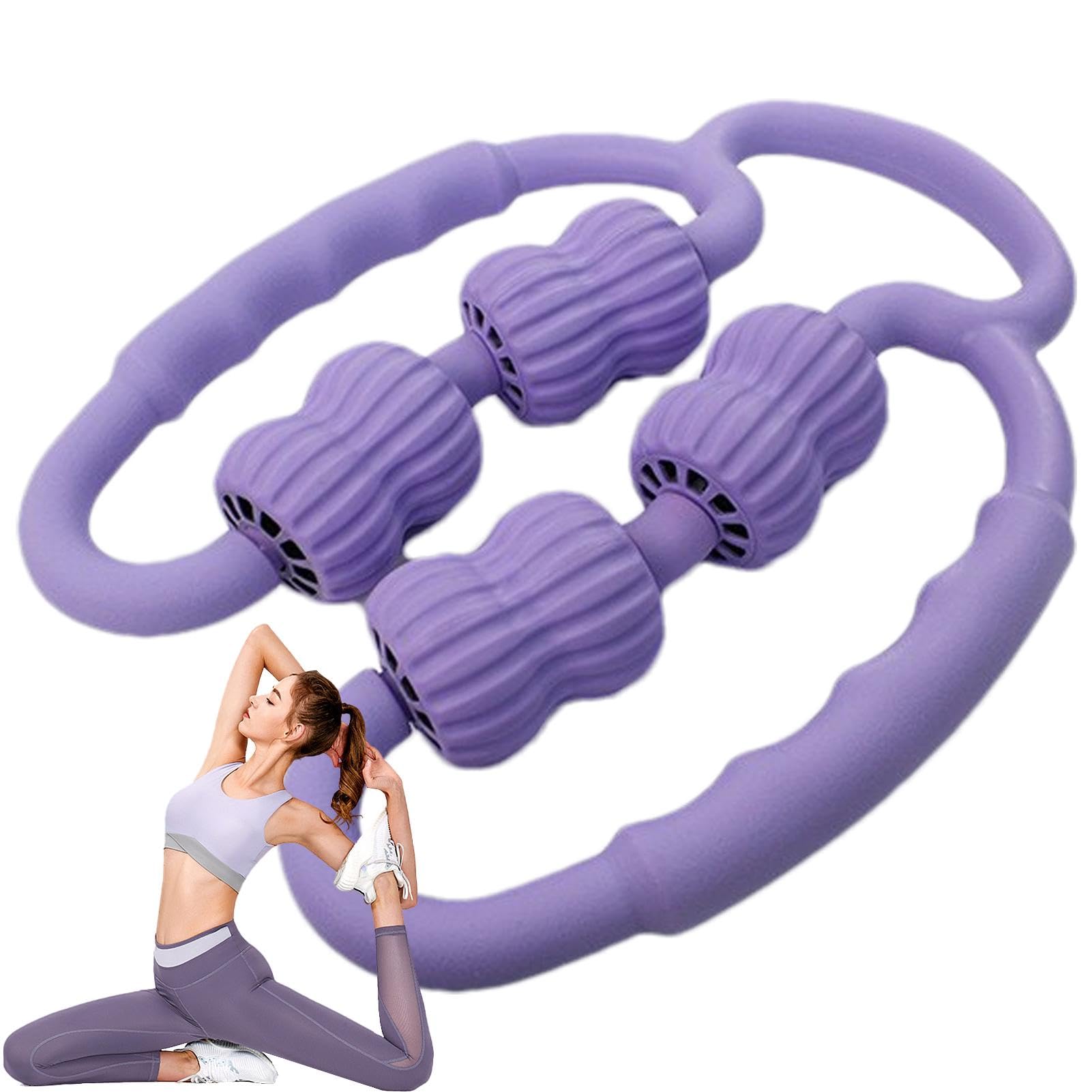 Deep Tissue Handheld Massager Roller with Concave & Convex Point Design - Muscle Pain Relief for Thigh, Back, Hip, Waist, Neck, Arm & Shoulder | Perfect for Post-Workout Recovery, Office Stress Relief & Home Relaxation