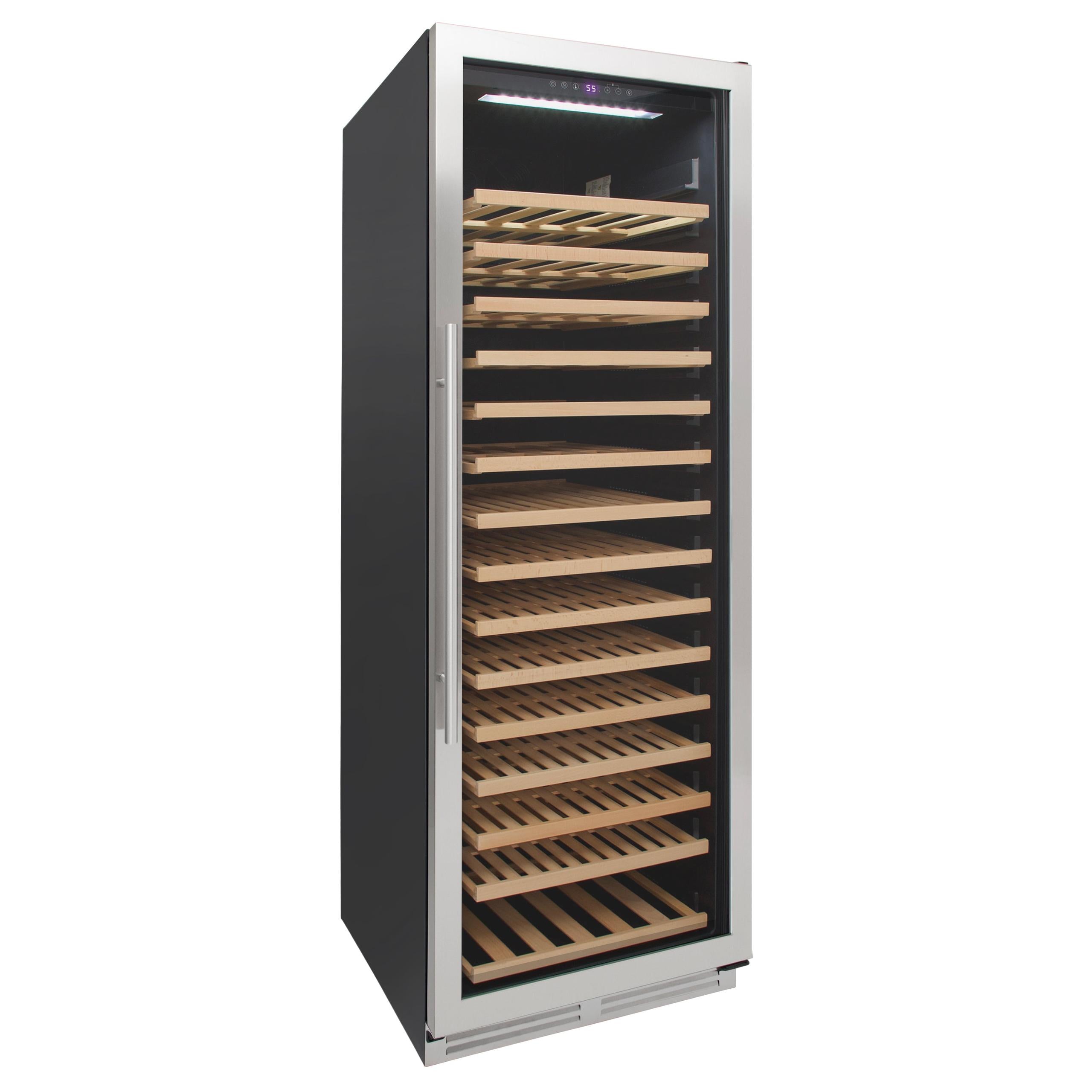 Avanti WCD176SZ3S 165-Bottle Stainless Steel Wine Cooler - Designer Series for Home, Restaurant, or Wine Cellar Storage