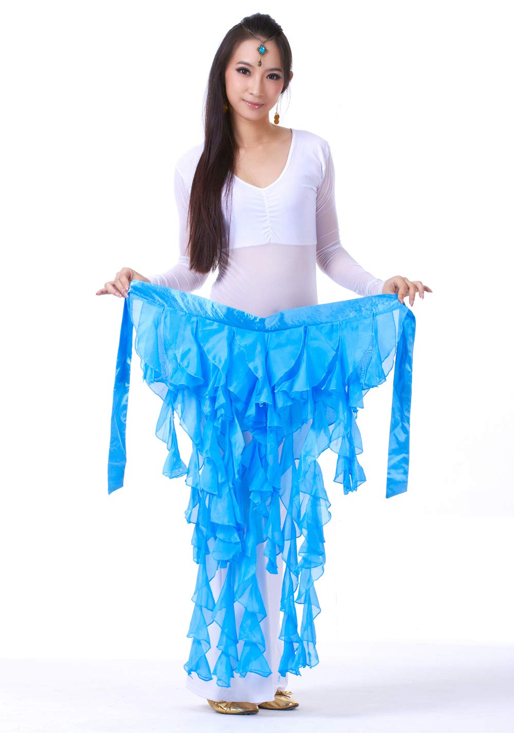 Premium Egyptian Style Belly Dance Hip Scarf with Tassels - Latin Dance Belt Skirt for Women | Perfect for Performances, Costume Accessories & Dance Classes