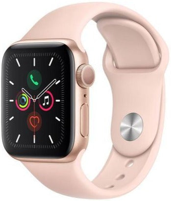 Apple Watch Series 5 GPS 44mm Gold Stainless Steel Case - Smartwatch with Heart Rate Monitor, Fitness Tracker & Water Resistant Design for Running, Swimming & Daily Use