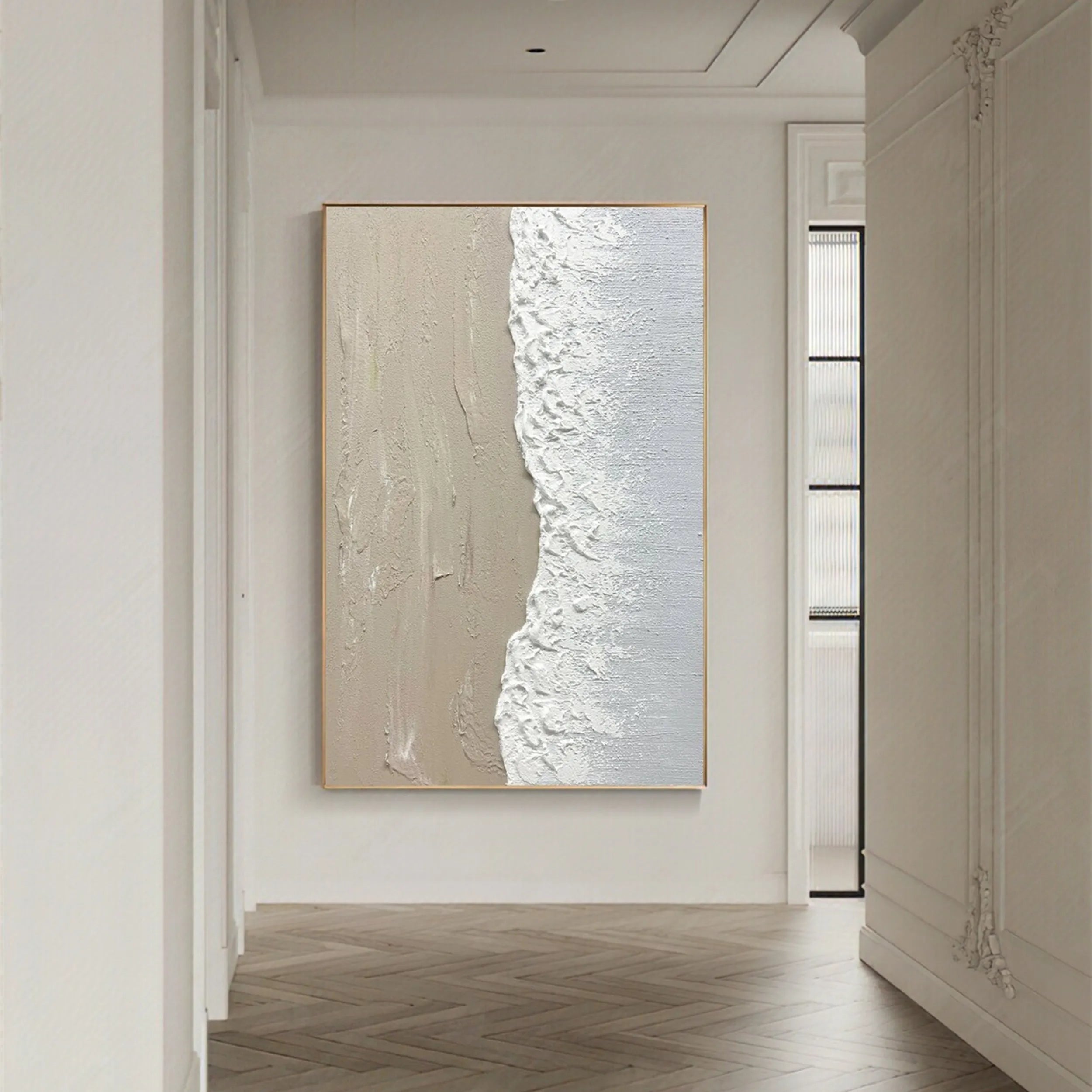 Minimalist Textured Plaster Art Painting - Modern Abstract Wall Decor for Living Room, Bedroom & Office | #MM183