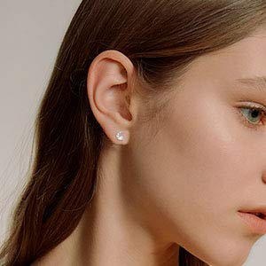 925 Sterling Silver Opal Moon and Star Stud Earrings for Women | Hypoallergenic Tiny Jewelry Gift for Sensitive Ears | Perfect for Everyday Wear, Date Nights & Special Occasions