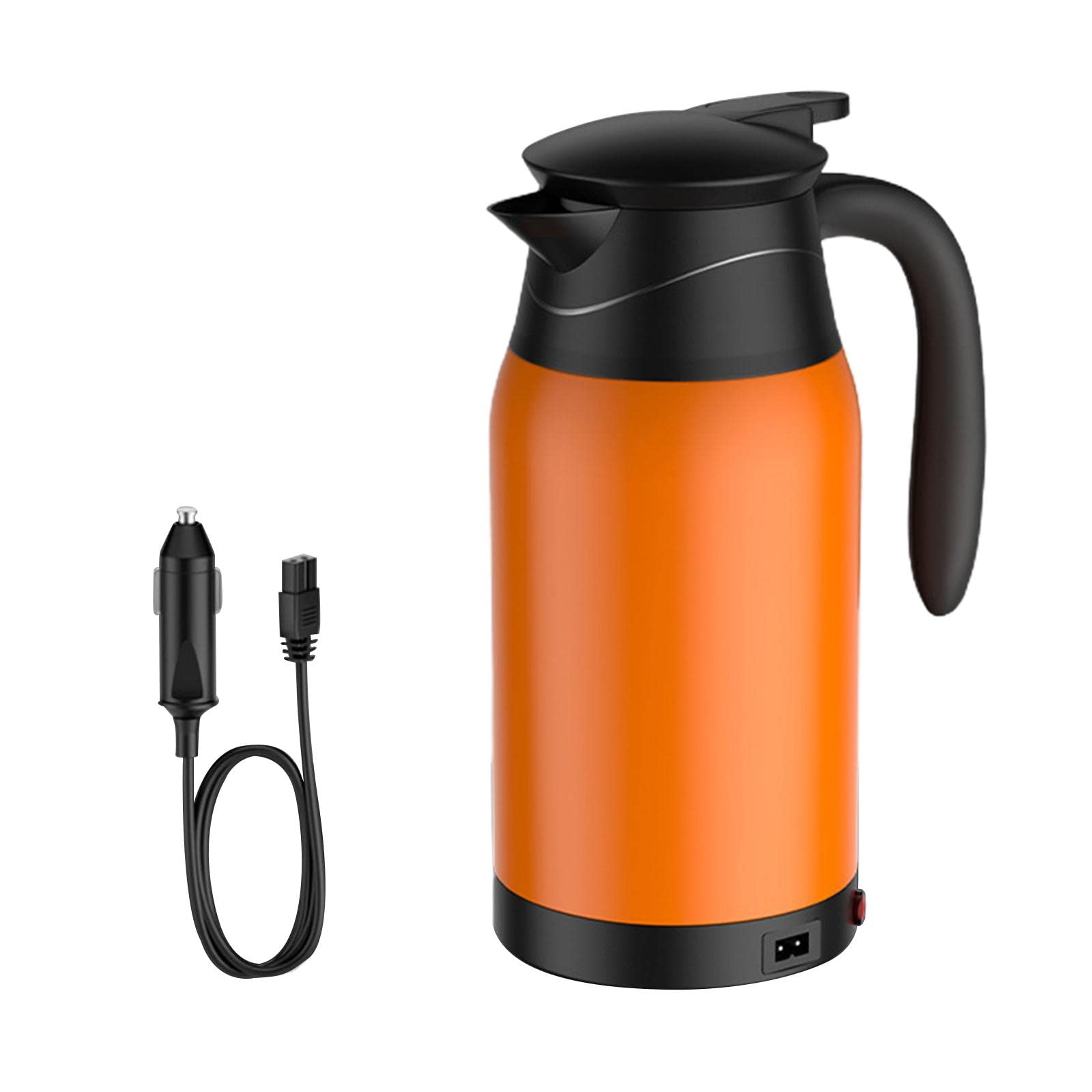 **MagiDeal 1000ml Portable Travel Kettle - 304 Stainless Steel Electric Kettle for Tea, Coffee & Milk - DC24V - Perfect for Camping, Hotels & Road Trips**