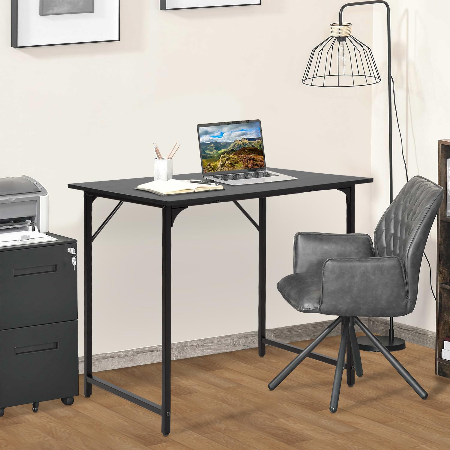 Best 32 Inch Computer Desk - Modern Home Office Desk for Study & Writing, Black
