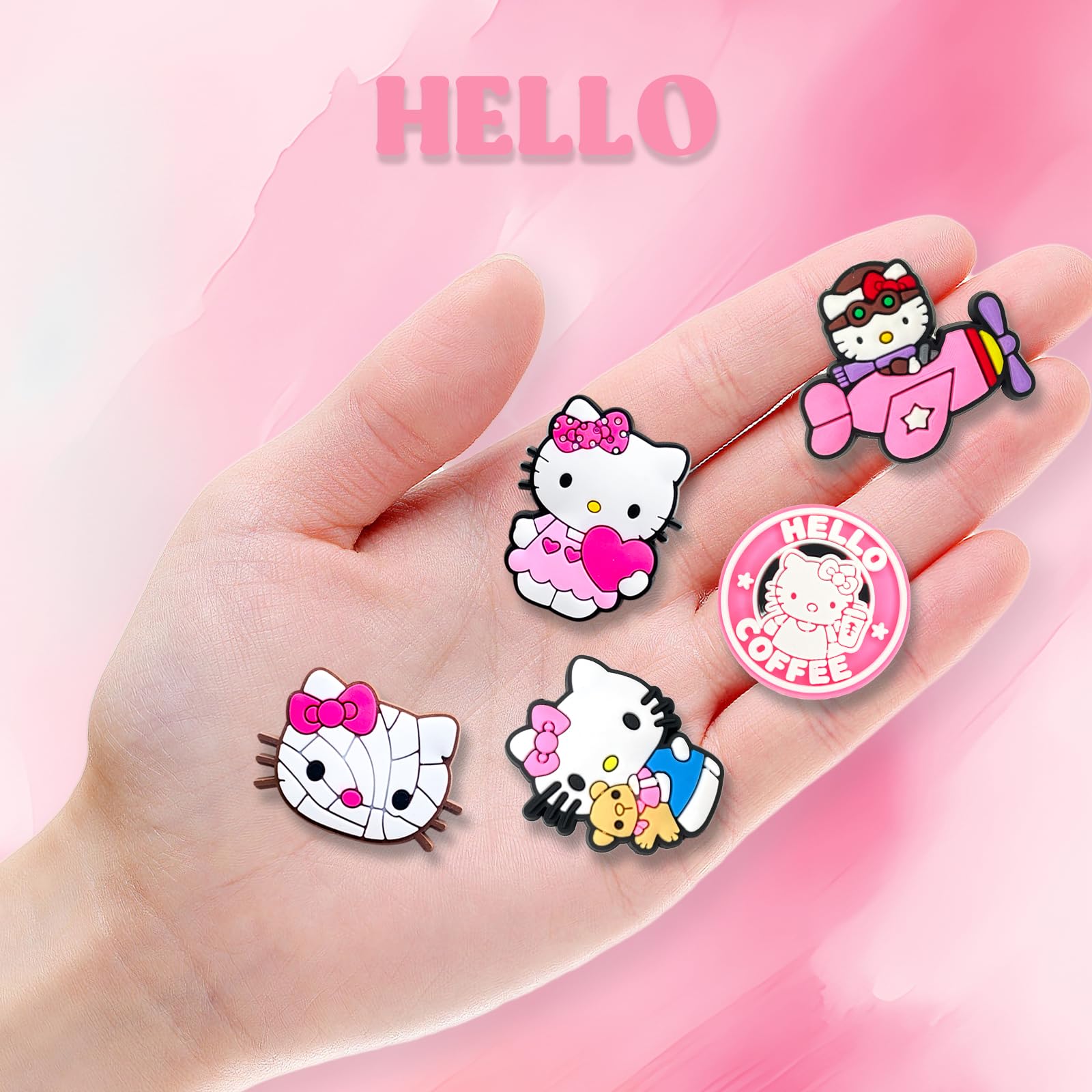 Cute Cartoon Shoe Charms for Clog Slides Sandals - Adorable Shoe Accessories for Girls & Women - Perfect for Parties, Gifts & Summer Fashion