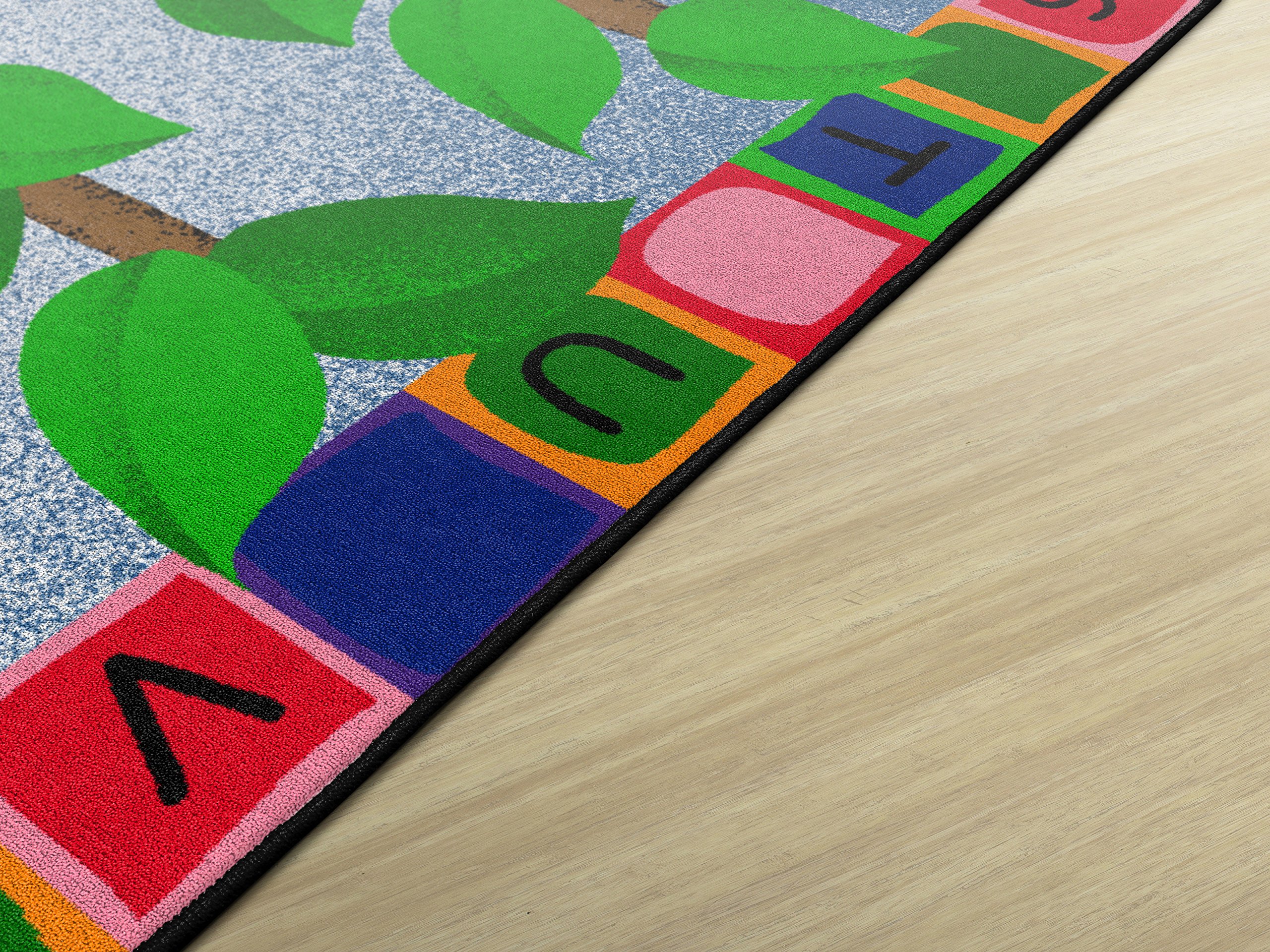 Alphabet Owls Educational Area Rug for Kids - 7'6