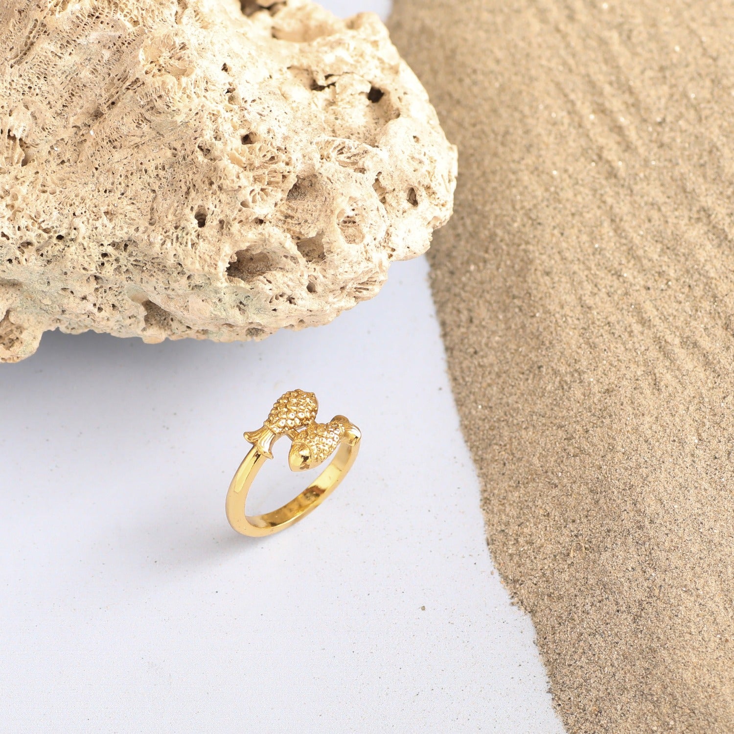 Double Fish Oxidized Classic Silver Ring for Men & Women - Vintage Boho Jewelry for Everyday Wear, Parties & Gifts