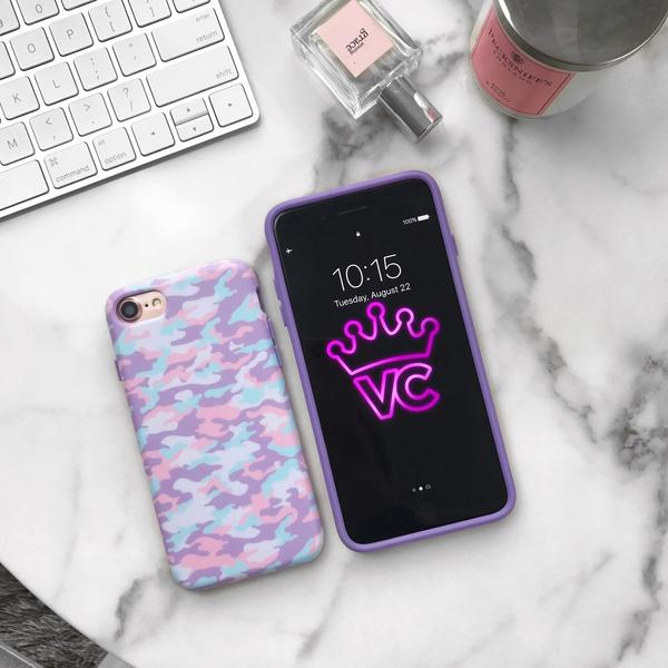 Cotton Candy Camo iPhone Case - Trendy Protective Cover for iPhone 12/13/14/15 - Soft Matte Finish, Slim Fit - Perfect for Everyday Use, Travel & Outdoor Activities