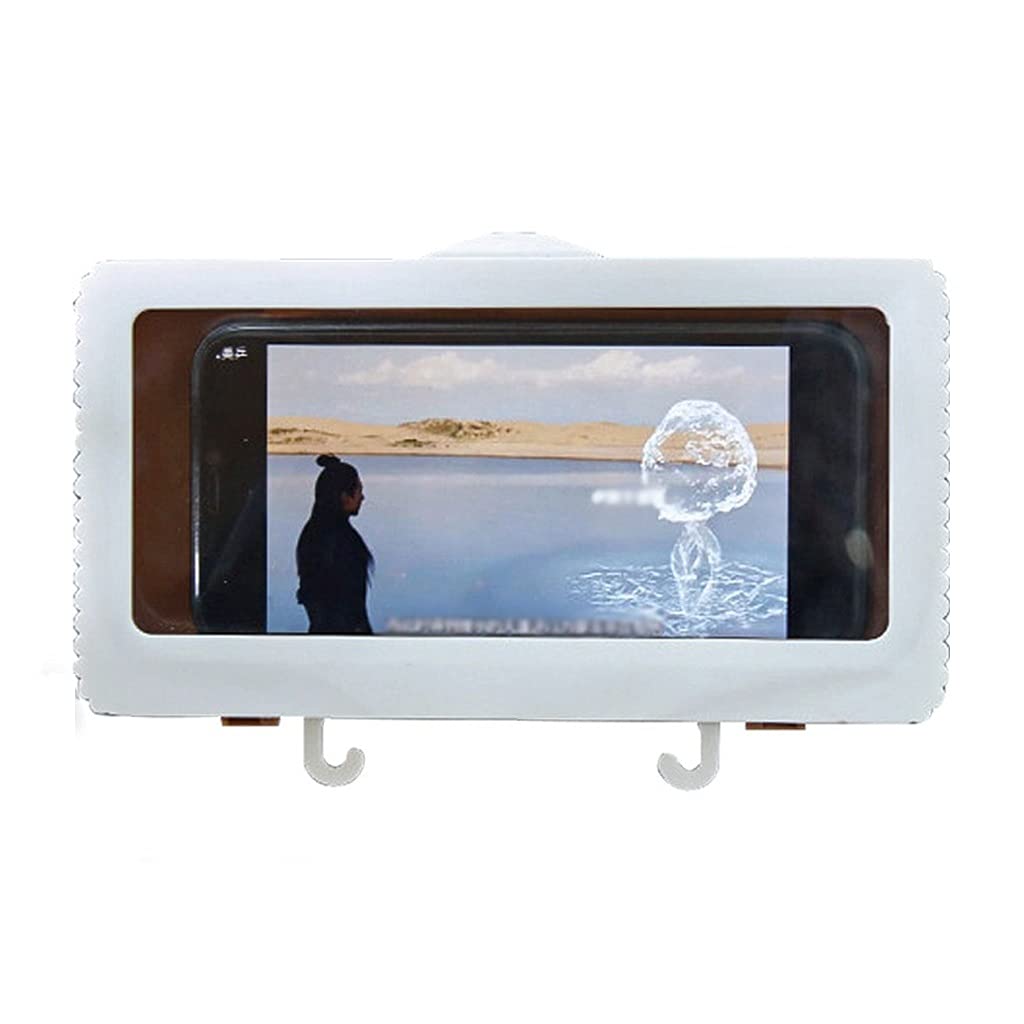 Waterproof Phone Holder for Shower - Universal Tablet & Smartphone Wall Mount Case with Strong Adhesive - Perfect for Bathroom, Kitchen, and Outdoor Use