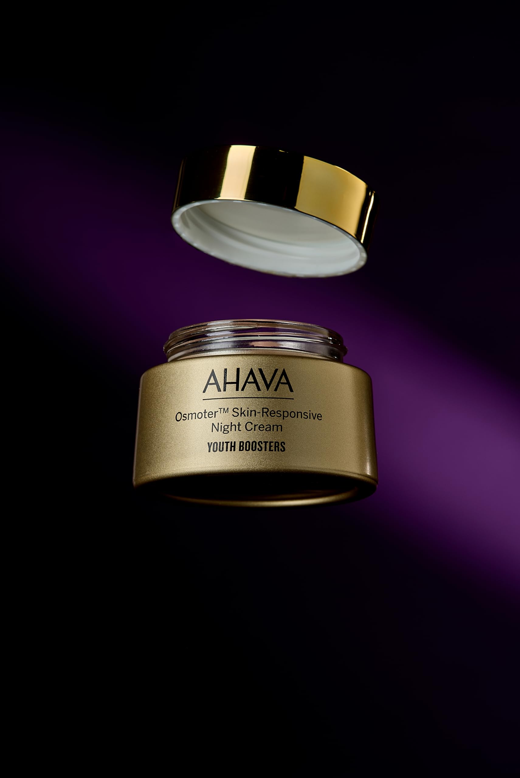 AHAVA Osmoter Skin-Responsive Night Cream with Patented Smartium Technology - Deep Hydration & Skin Renewal for Radiant Glow, 1.7 Fl Oz | Perfect for Nighttime Skincare Routine & Anti-Aging Care