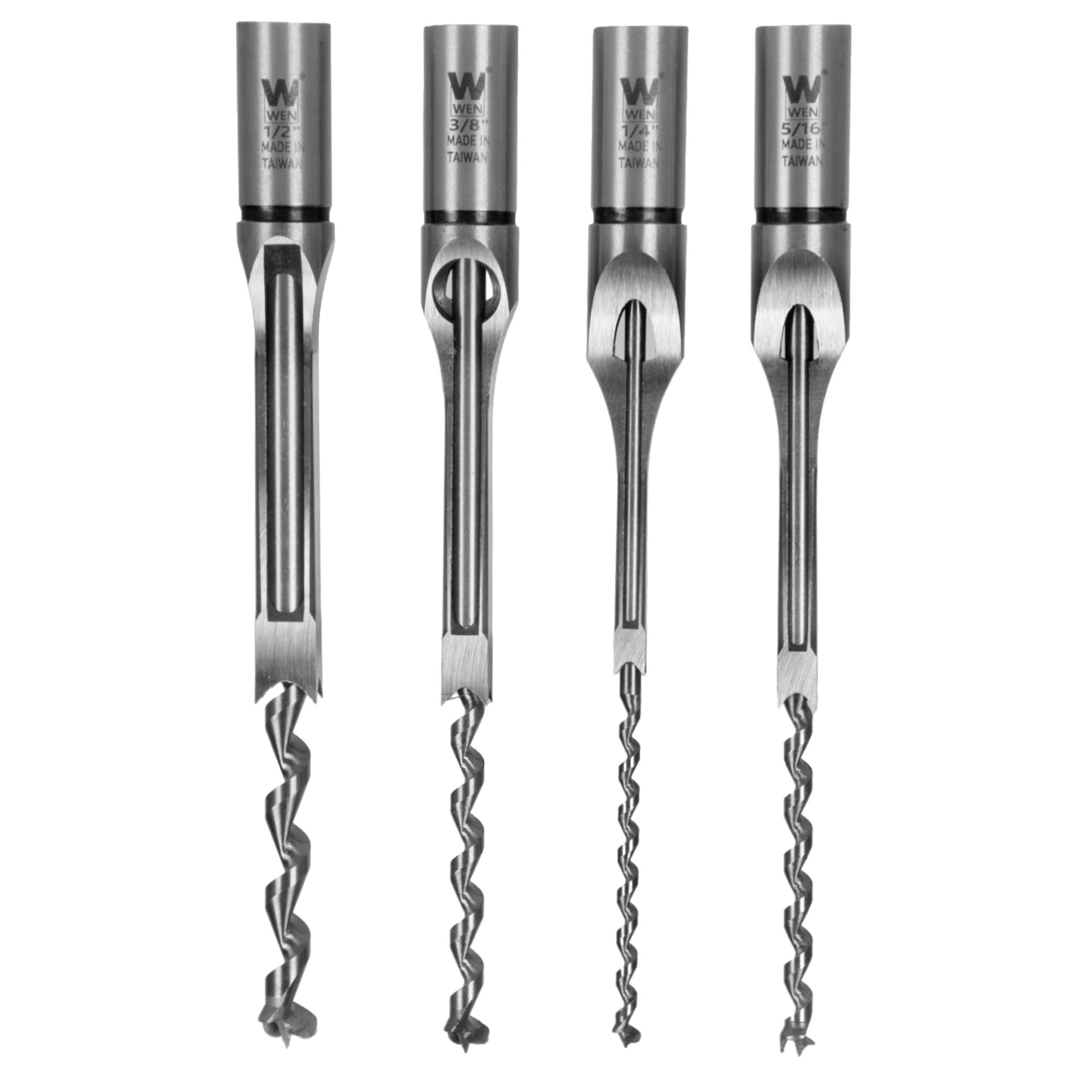 WEN CH4314M 4-Piece Premium Mortising Chisel Set for Woodworking - Perfect for Cabinet Making, Furniture Repair & Fine Woodworking Projects