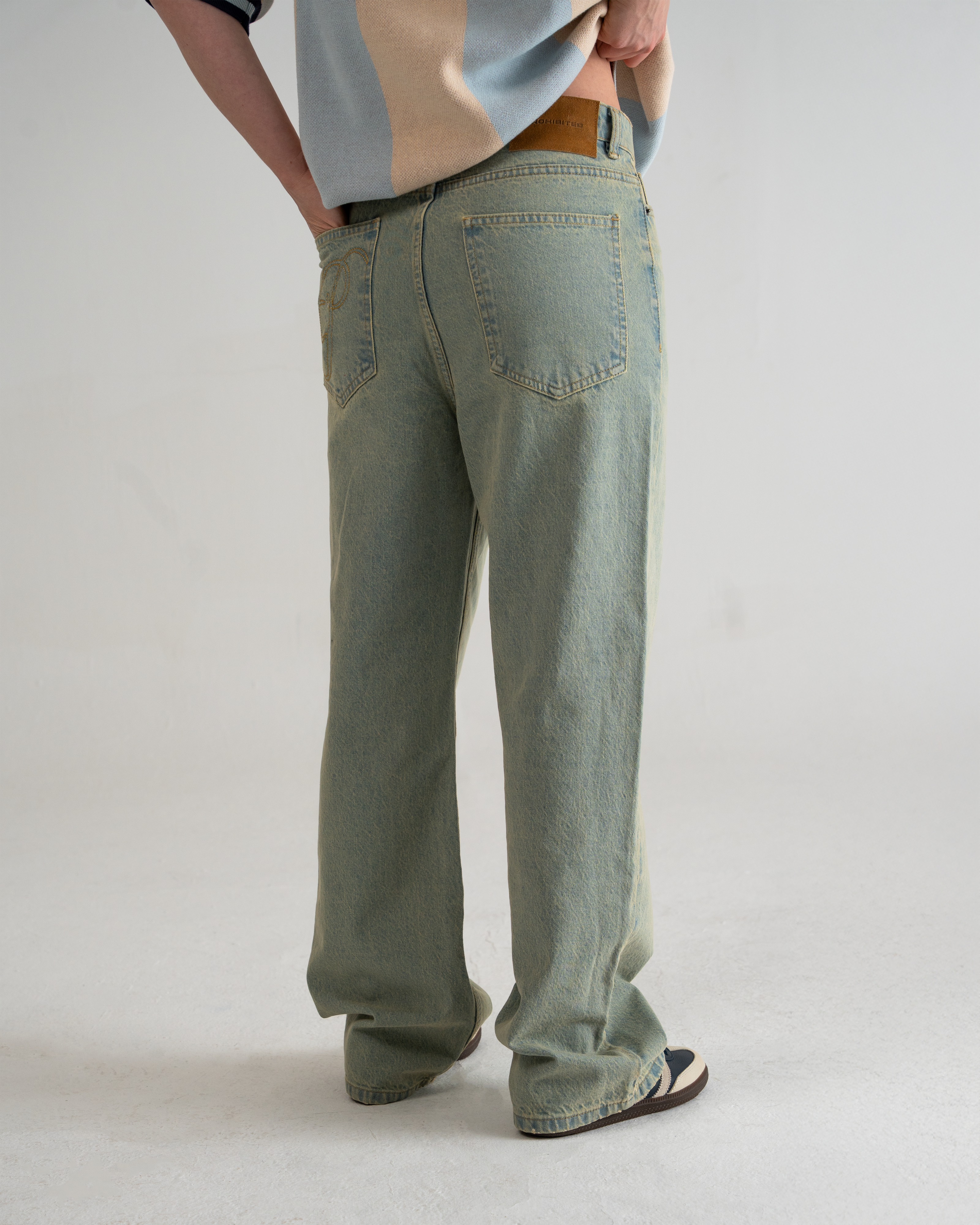 SoHo Women's Baggy Denim Jeans - Light Blue Distressed High Waist Loose Fit Vintage Jeans for Casual Wear & Street Style Outfits