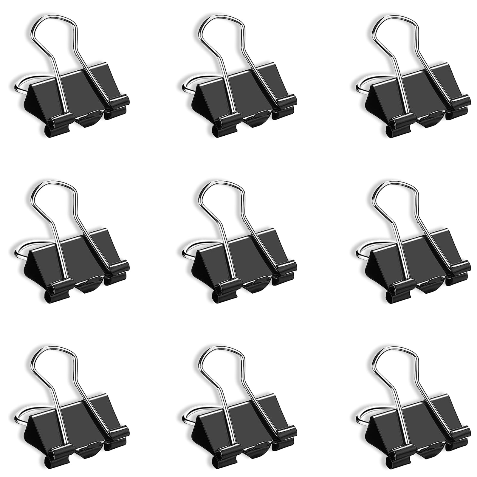 130 PCS Small Binder Clips 3/4 Inch (0.75in) - Black Paper Clamps for Office, School, Home - Organize Documents, Photos, Notes & Crafts - Perfect for Filing, Bulletin Boards & DIY Projects