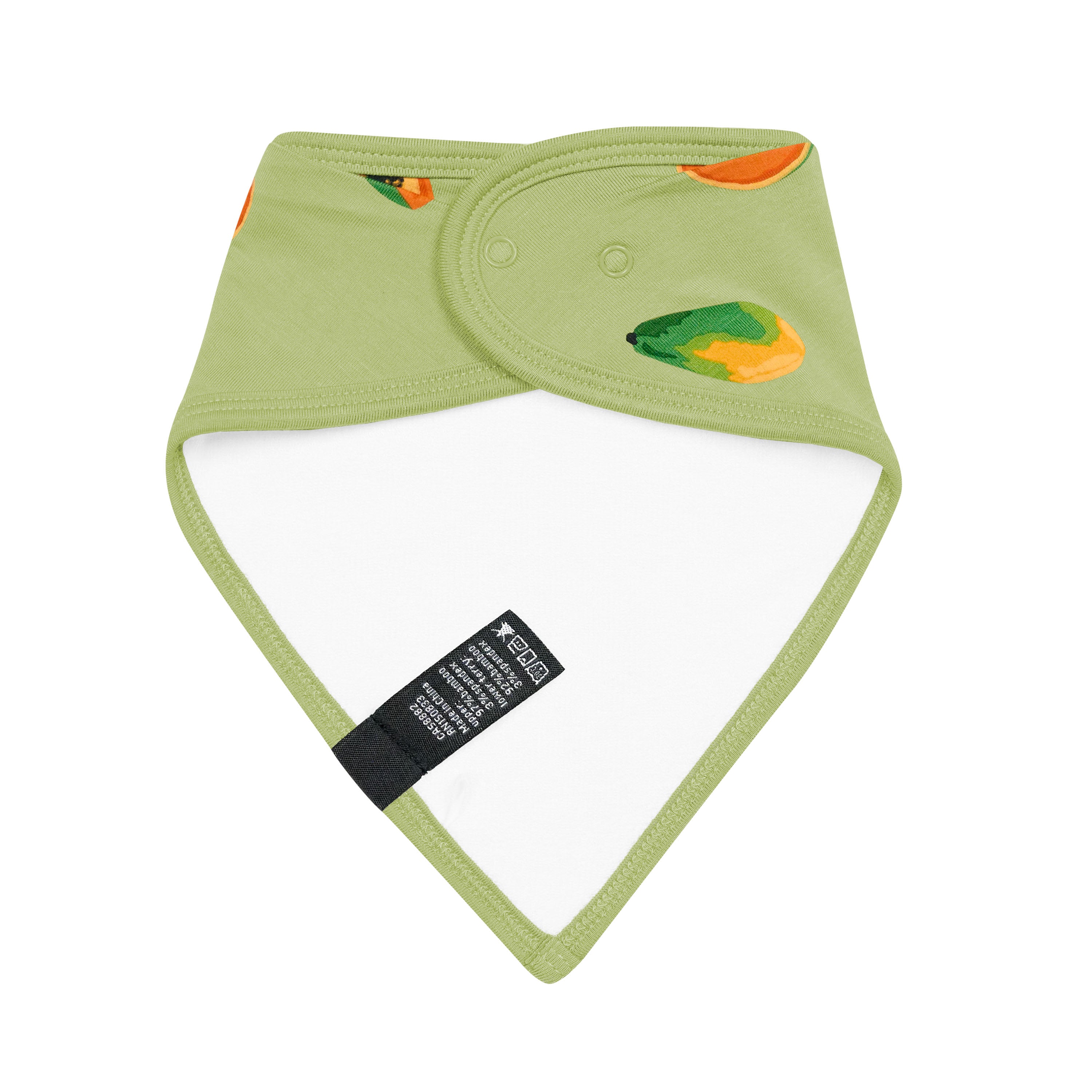 Organic Baby Bibs for Feeding - Soft & Absorbent Papaya Design - Perfect for Messy Eaters & Toddler Mealtime - Ideal for Home, Daycare & Restaurant Use