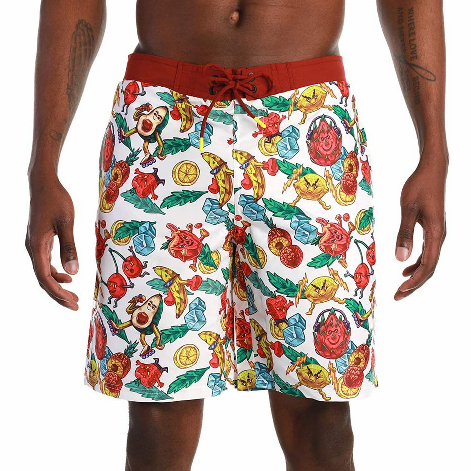 Men's Quick Dry Swim Trunks with Mesh Lining - Elastic Waist Beach Shorts with Pockets | Perfect for Swimming, Surfing & Summer Vacation