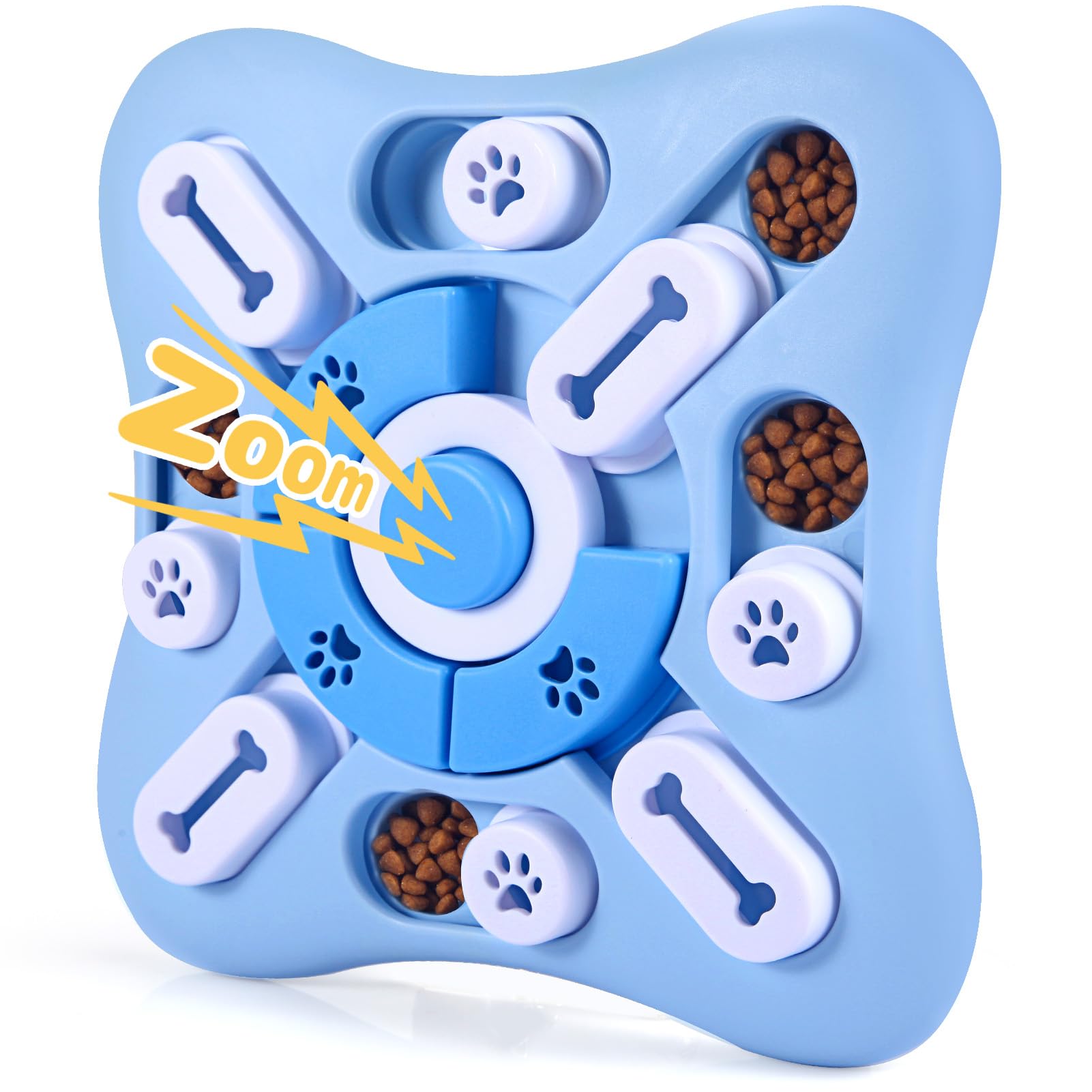 Interactive Dog Puzzle Toys for Large, Medium & Small Dogs - Mental Stimulation & Training Enrichment Toys with Squeaker - Treat Dispensing Chew Toys for Smart Dogs, Puppies & Cats - Perfect for Boredom Relief & Indoor Playtime