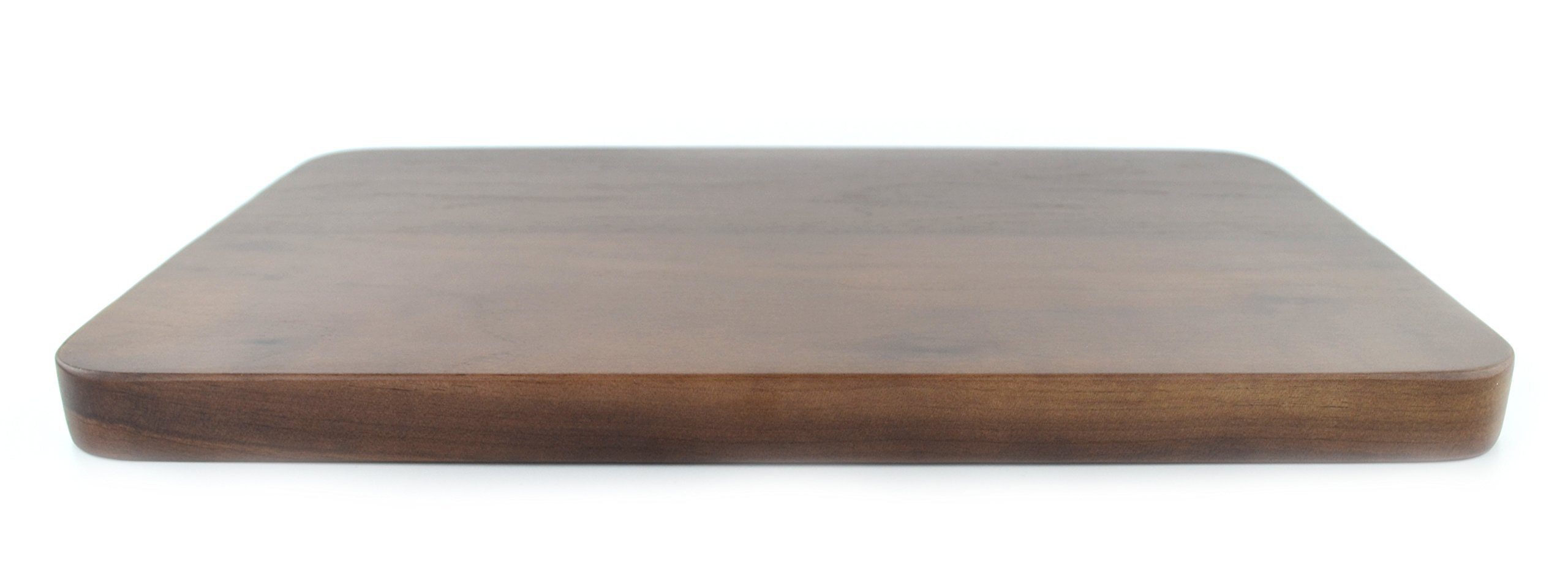 Samyo Handcrafted Black Walnut Solid Wood Rectangular Serving Tray - Decorative Food Platter for Coffee, Wine, Cocktails, Fruits & Meals - Perfect for Dining, Entertaining & Home Decor (Medium Size)
