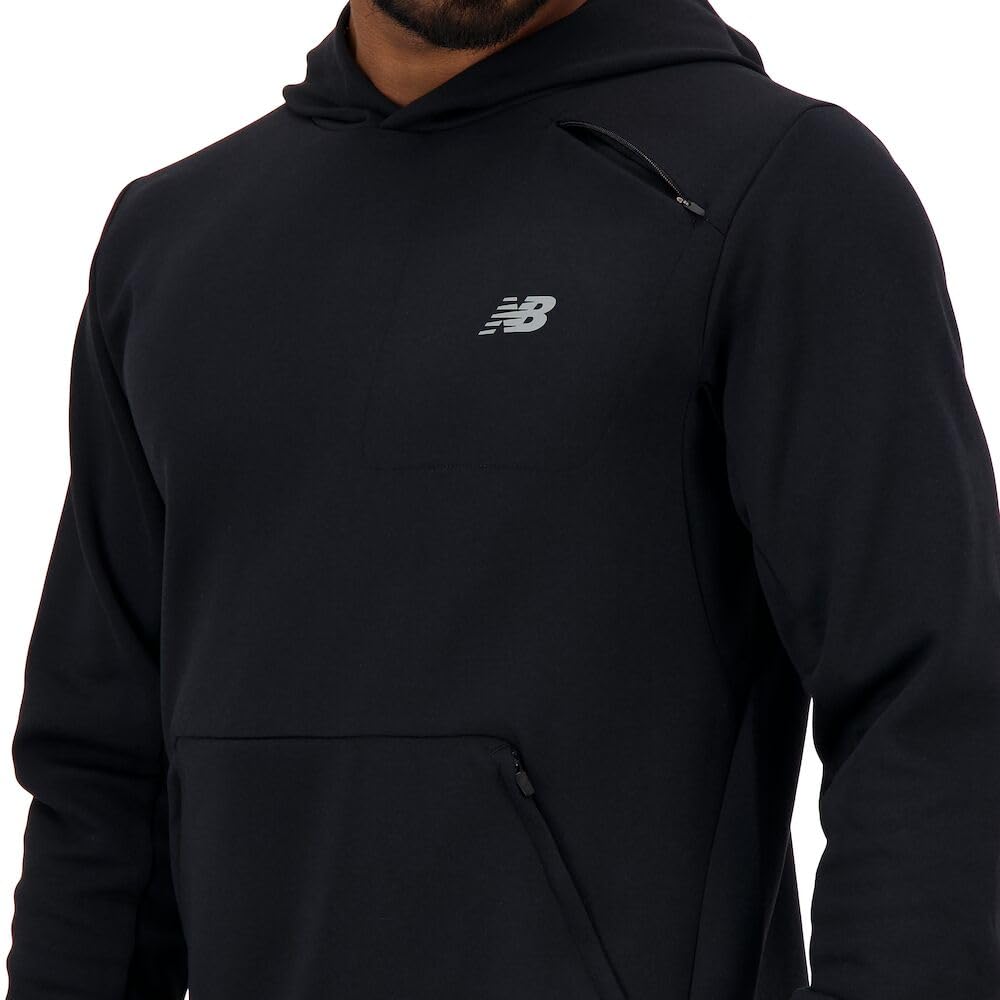 New Balance Men's Tech Knit Hoodie - Lightweight Breathable Running Jacket for Men | Gym Workout & Outdoor Sports Activewear