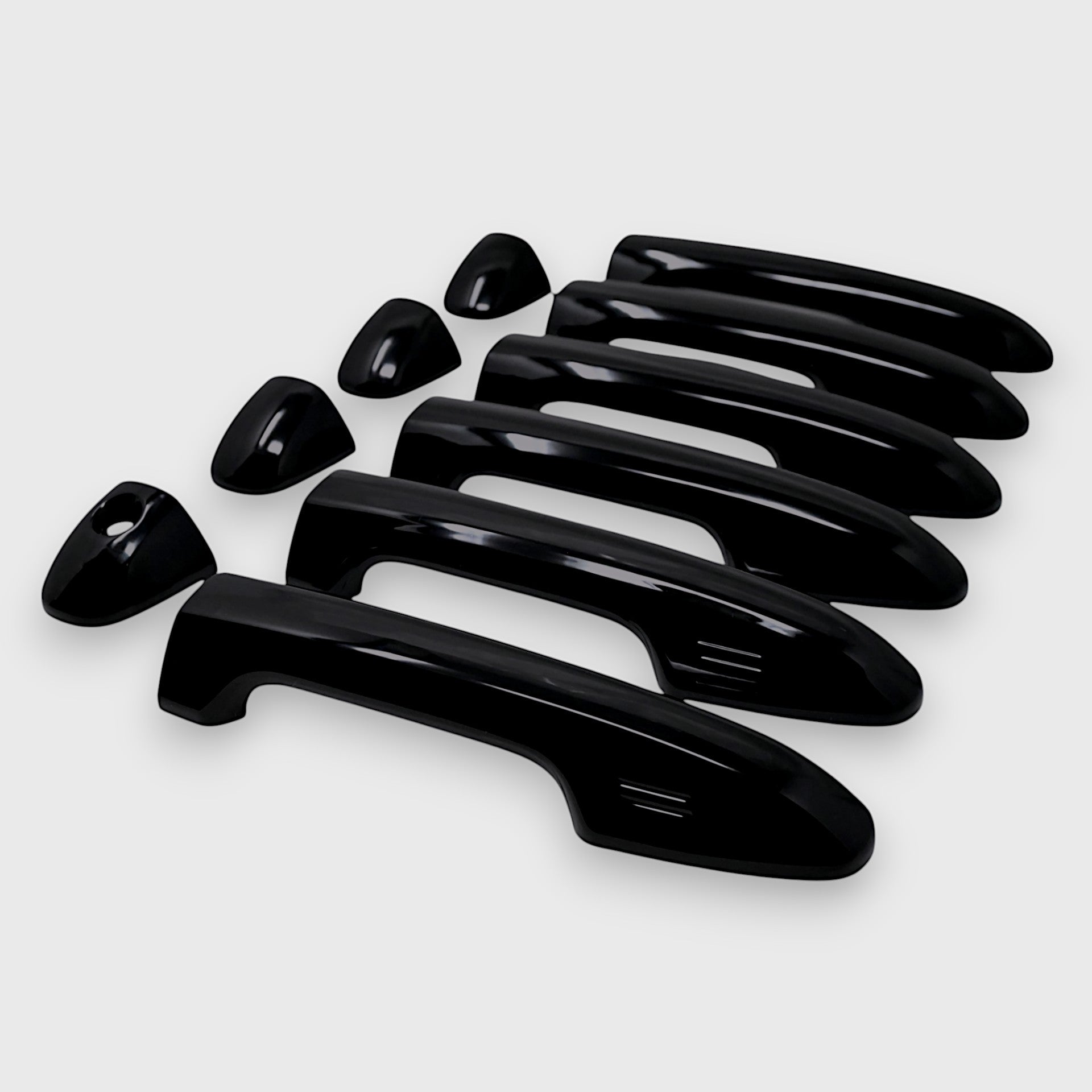 Gloss Black Chrome Delete Door Handle Cover with Keyless Sensors - DH6316BLK - Perfect for Car Customization & Enhanced Vehicle Security