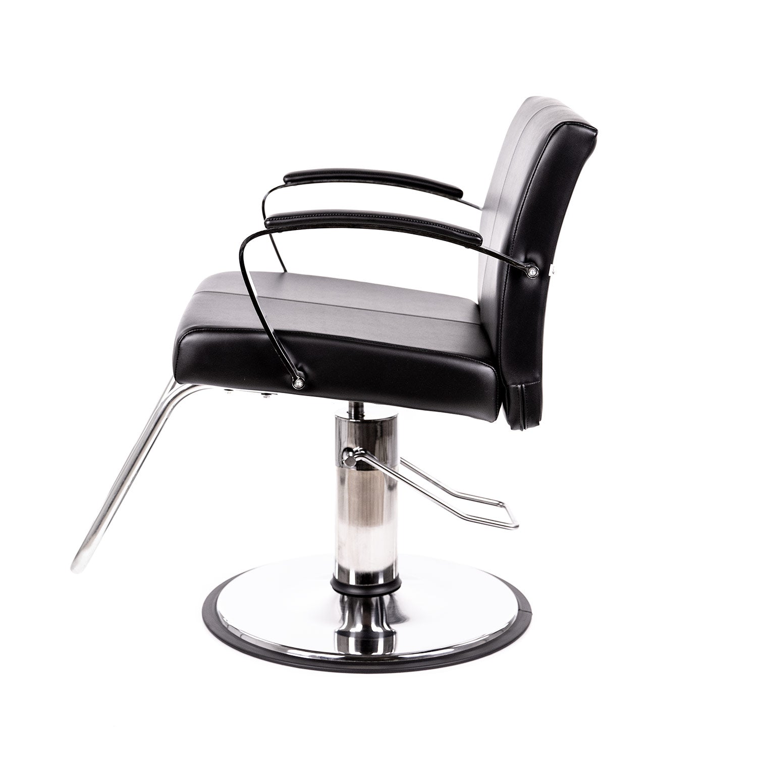 Stylish Mallory Plush Styling Chair for Salon & Home Use - Soft Upholstered Beauty Stool with Adjustable Height for Makeup, Hair Styling & Dressing Table