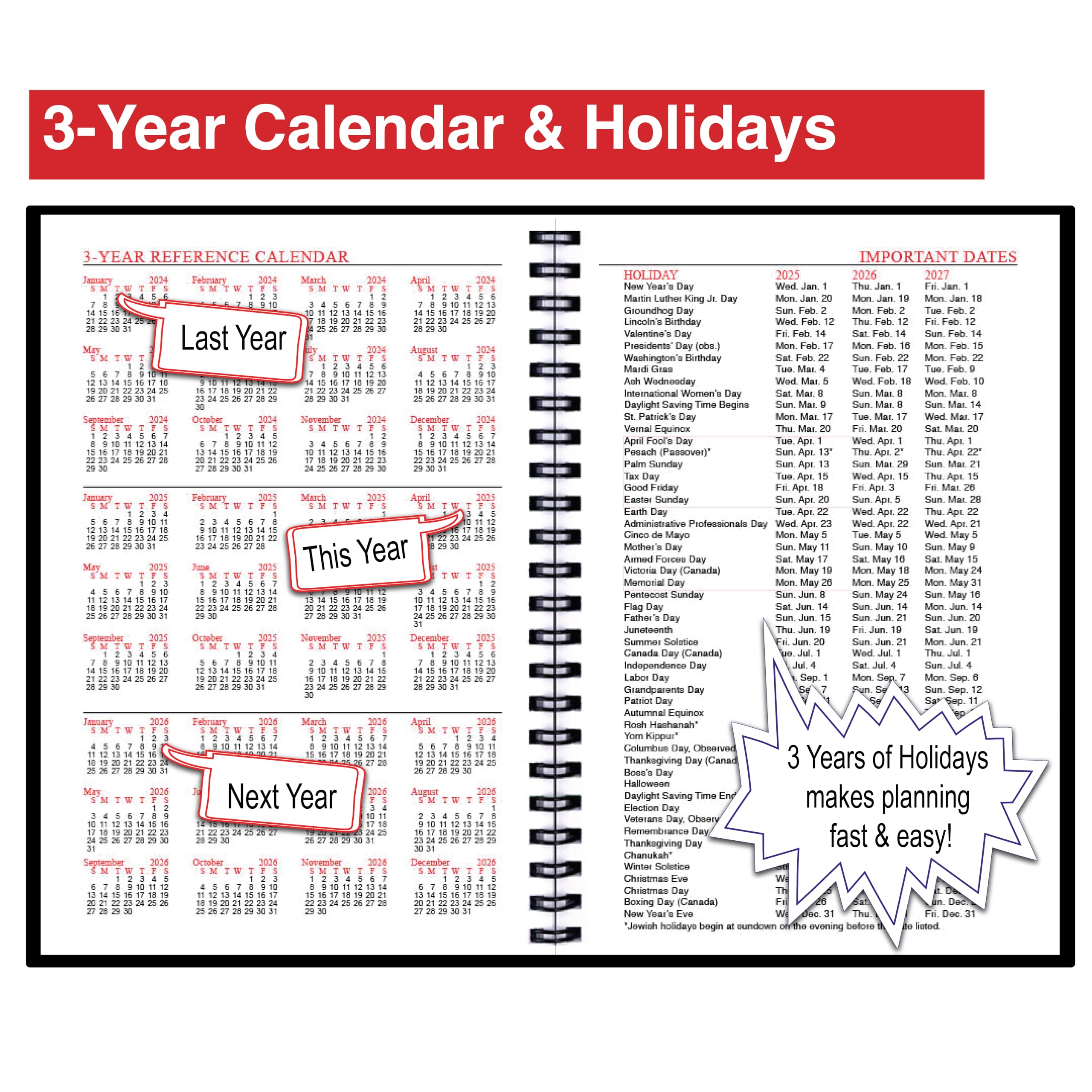 2025 Atlanta Georgia Planner - 3-Year Calendar with Daily, Weekly & Monthly Views | Travel Notebook, City Guide & Adventure Diary for Tourists, Business Trips & Local Exploration