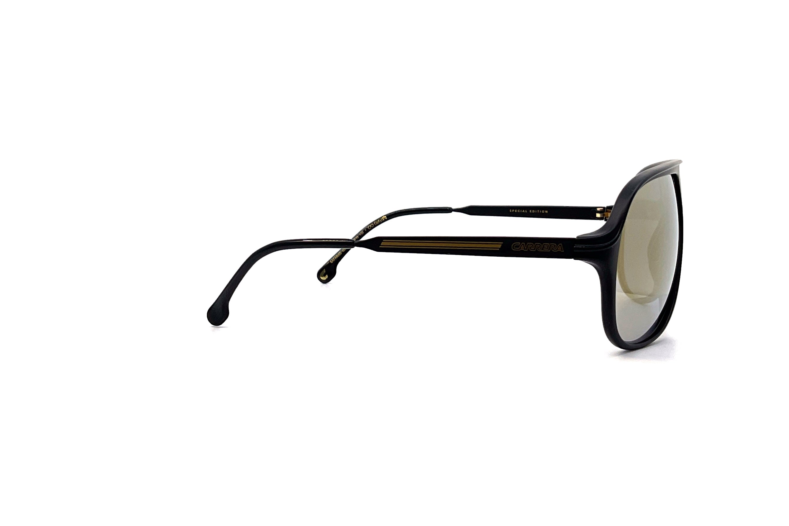 Carrera Icons Safari 65 Sunglasses - Matte Black Aviator Style for Men & Women - Perfect for Outdoor Adventures, Driving & Fashion