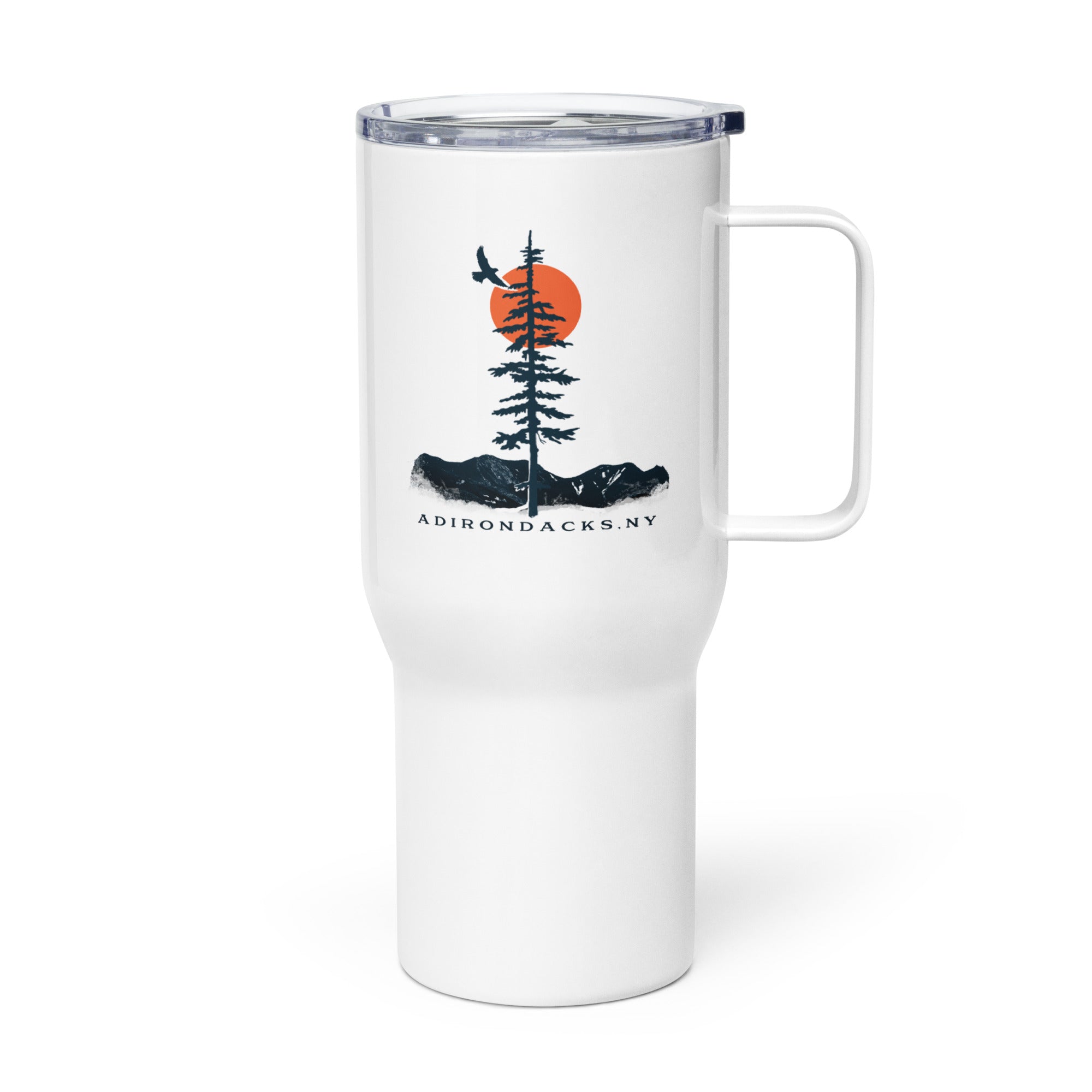 Insulated Travel Mug with Handle - Leak-Proof Stainless Steel Coffee Cup for Commuting, Hiking & Outdoor Adventures