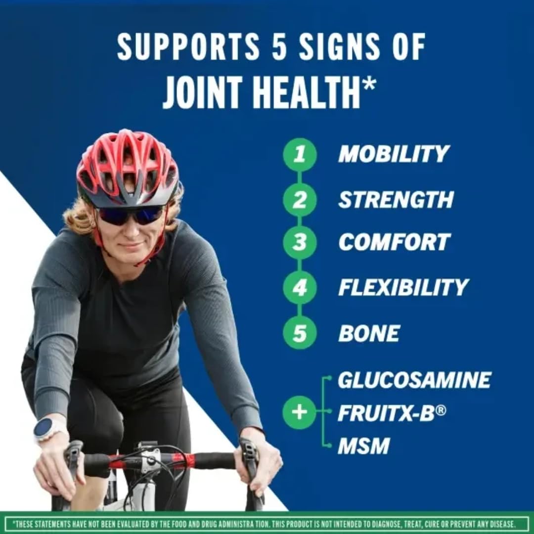 Move Free Advanced Glucosamine Chondroitin MSM Joint Support Supplement - 120 Tablets (8 Pack) for Mobility, Comfort & Bone Health | Supports Joint Strength & Flexibility | Ideal for Active Adults & Seniors