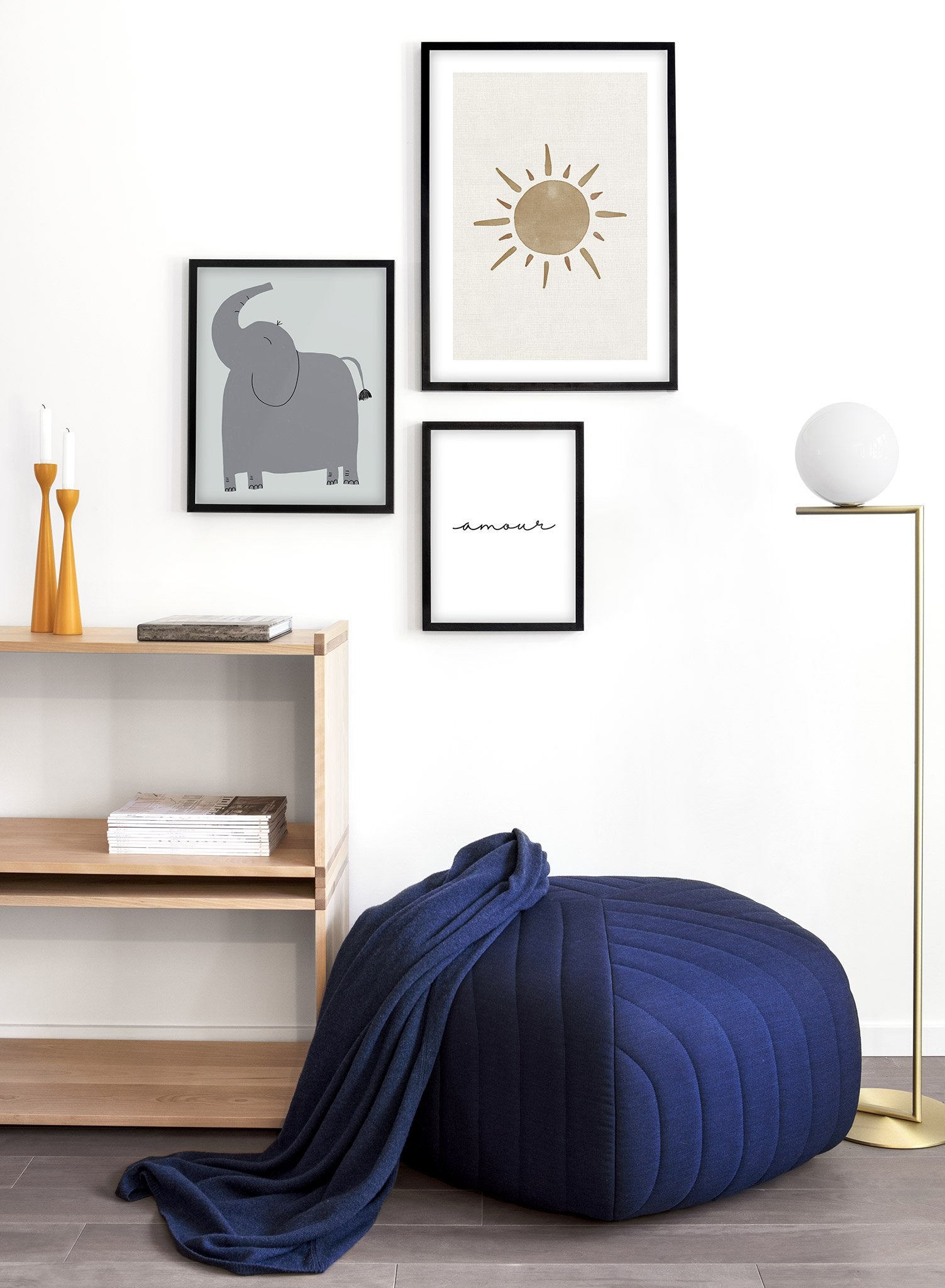 Hello Elephant Poster - Cute Elephant Wall Art for Nursery, Kids Room & Home Decor - Perfect for Baby Showers, Birthdays & Gifts