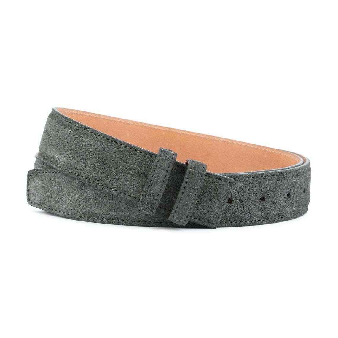 Montblanc 35mm Gray Suede Belt Strap Replacement for Men | Premium Leather Belt Accessory | Perfect for Business, Casual & Formal Wear