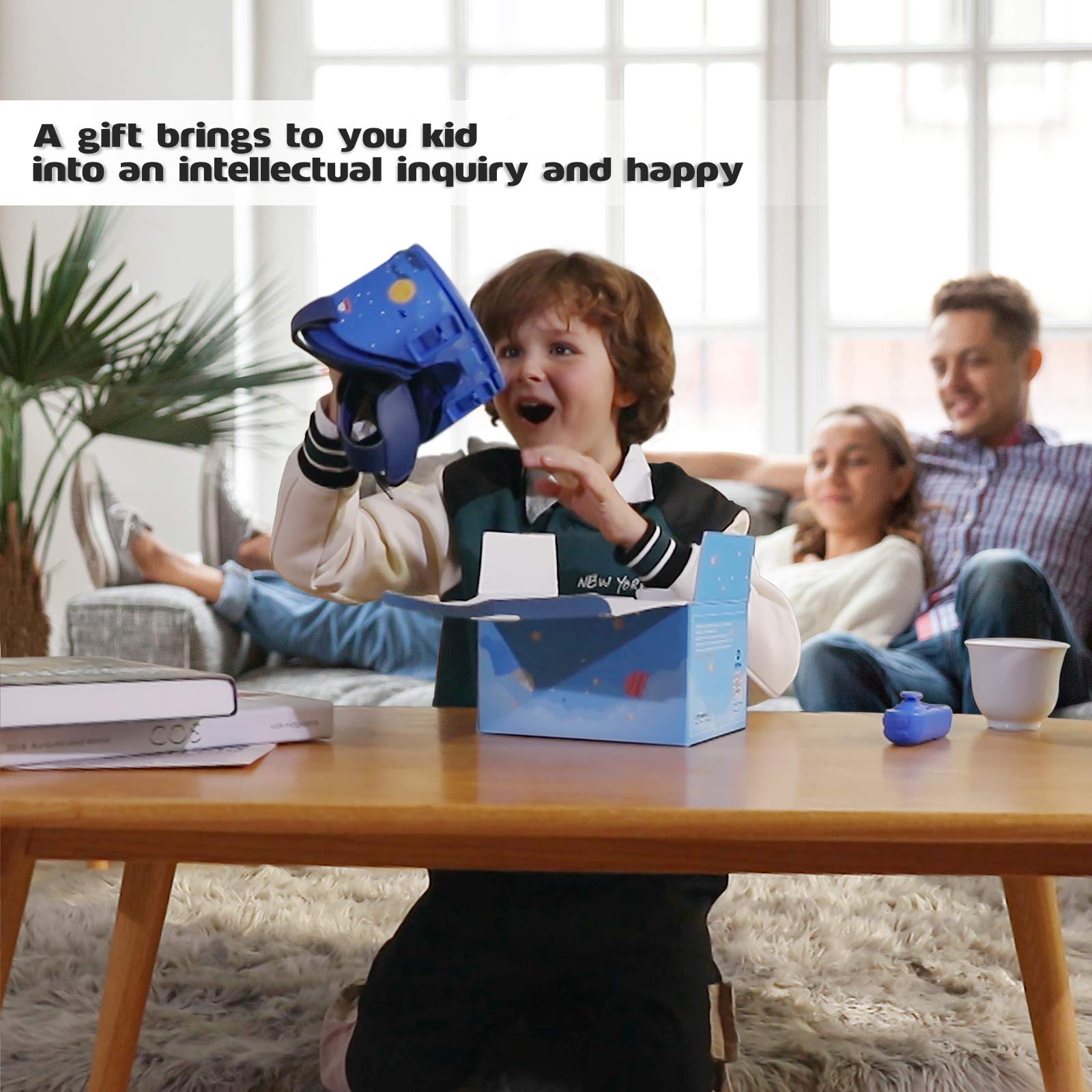 DESTEK VR Dream Headset for Kids - 110° FOV HD Virtual Reality Glasses with Anti-Blue Light Eye Protection | Perfect Gift for Exploring Virtual Worlds | Great for Educational Games, Travel Entertainment & Family Movie Nights