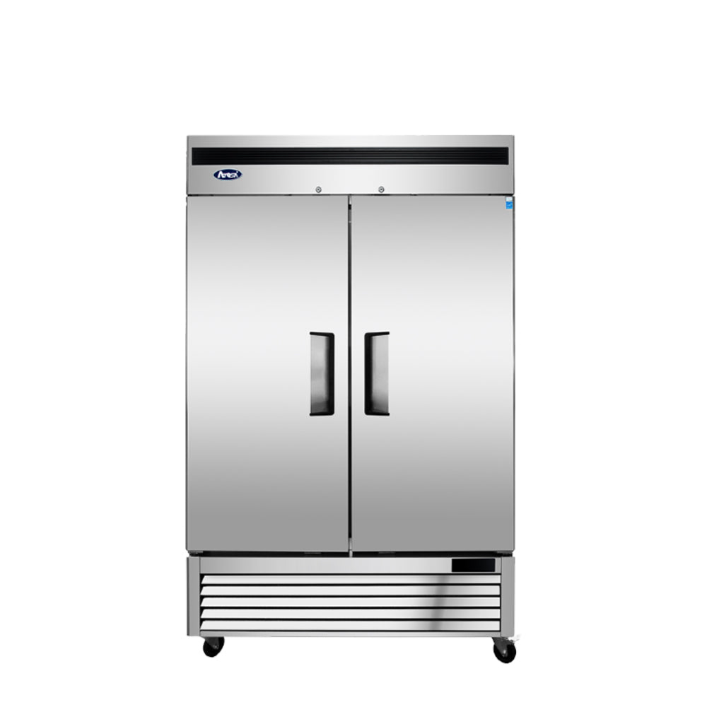 Atosa 54-Inch Commercial Reach-In Freezer with 2 Solid Doors & Bottom Mount Compressor - Perfect for Restaurants, Catering, and Food Storage Businesses