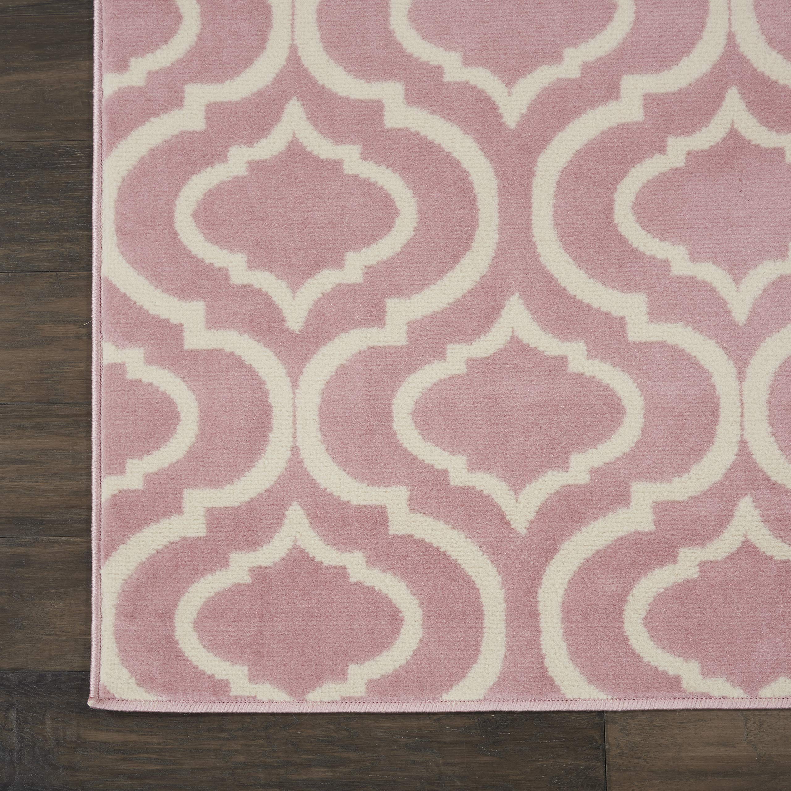 Nourison Jubilant Trellis Pink 8'6