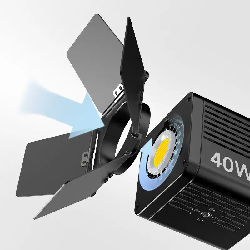 Ulanzi 4-Leaf Barndoor Kit with Mini Bowens Mount L059GBB1 - Perfect for Photography & Videography Lighting Control