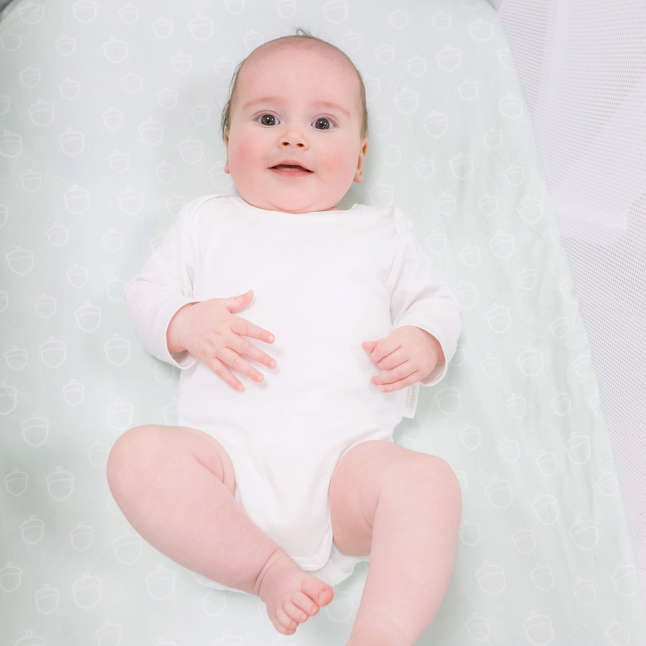 Nordic 2-Pack Jersey Cotton Co-Sleeper & Bedside Sleeper Fitted Sheets - Soft Breathable Crib Sheets for Baby Bassinet (Avocado Green & Forest Green) - Perfect for Nursery, Bedside Sleeping & Travel