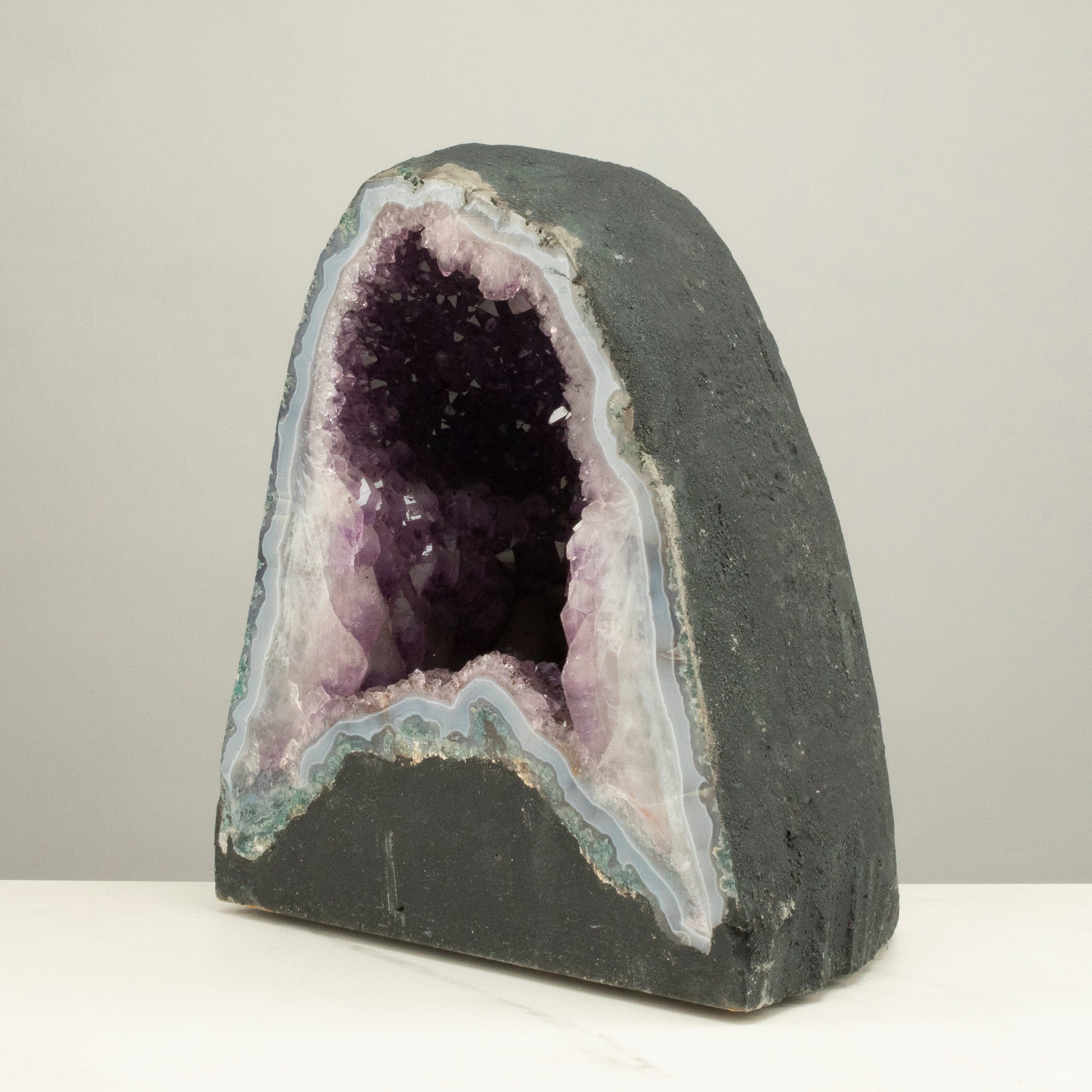 Natural Amethyst Geode Cathedral from Brazil - 12 to 36 lbs - Large Healing Crystal for Home Decor, Meditation & Spiritual Gifts