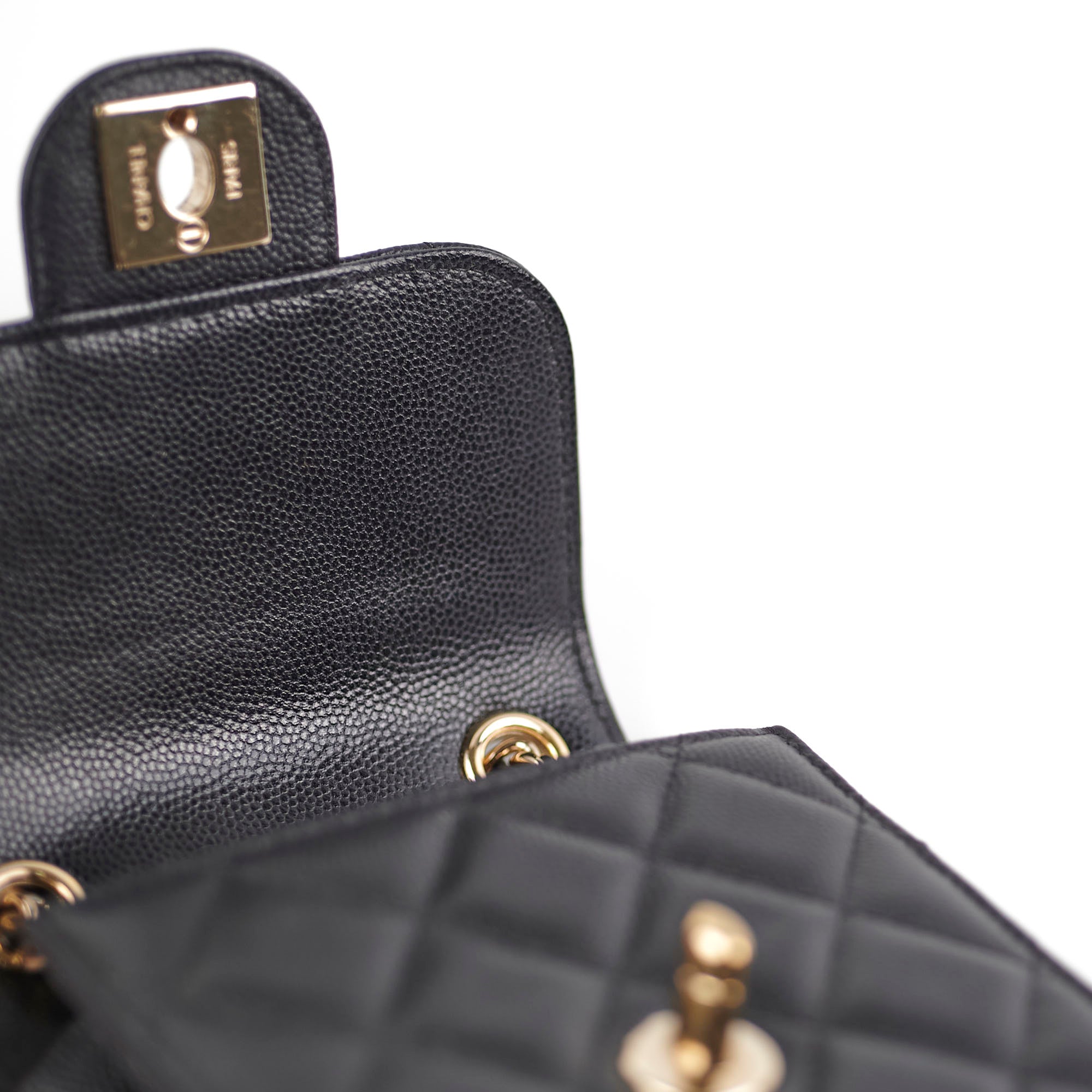 Chanel Caviar Quilted Leather Phone Holder Crossbody Bag for iPhone 15 Pro Max - Luxury Designer Phone Pouch for Women, Perfect for Parties, Shopping & Daily Use