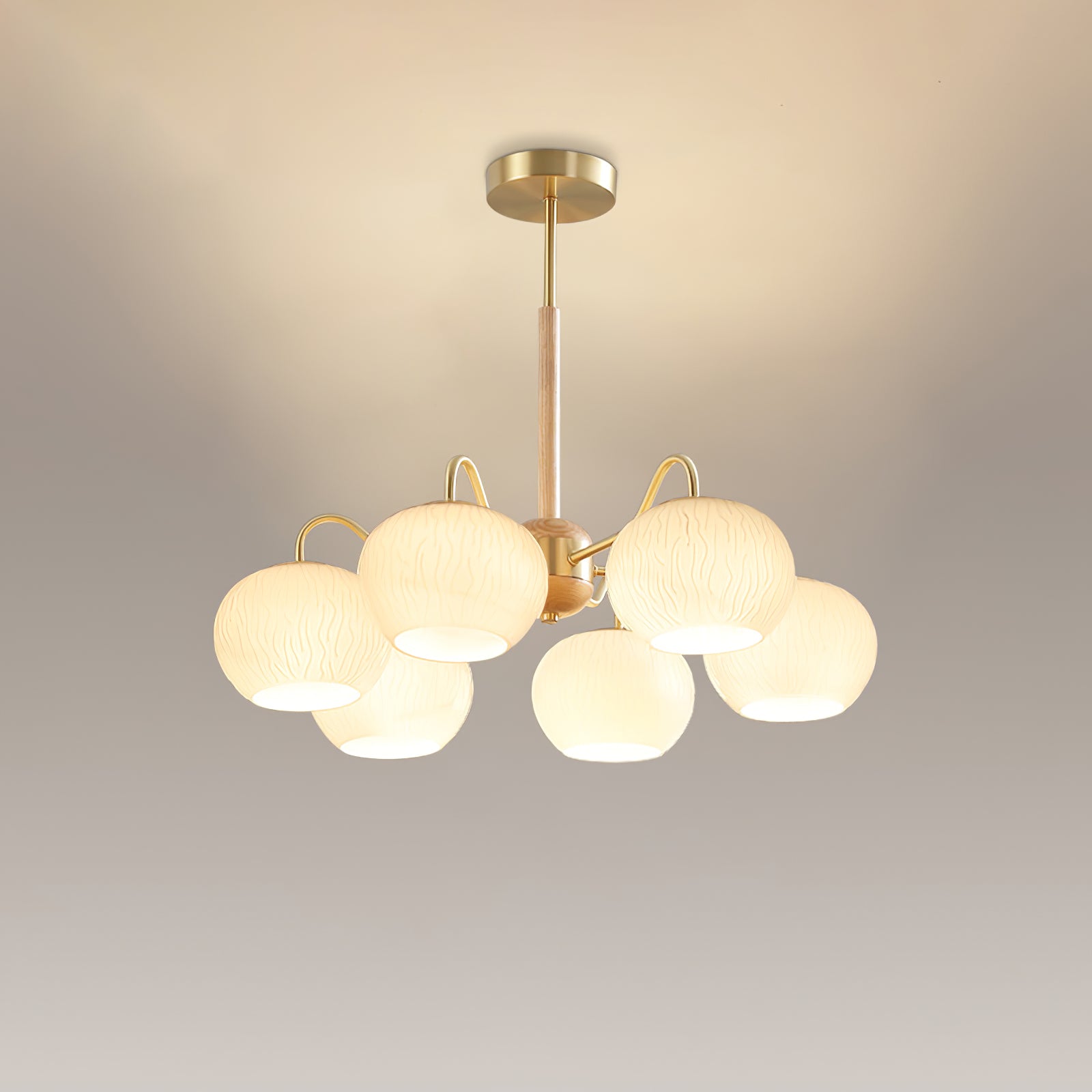 Persimmons Chandelier - Elegant Fruit-Shaped Glass Pendant Light for Dining Room, Kitchen, or Bedroom Decor