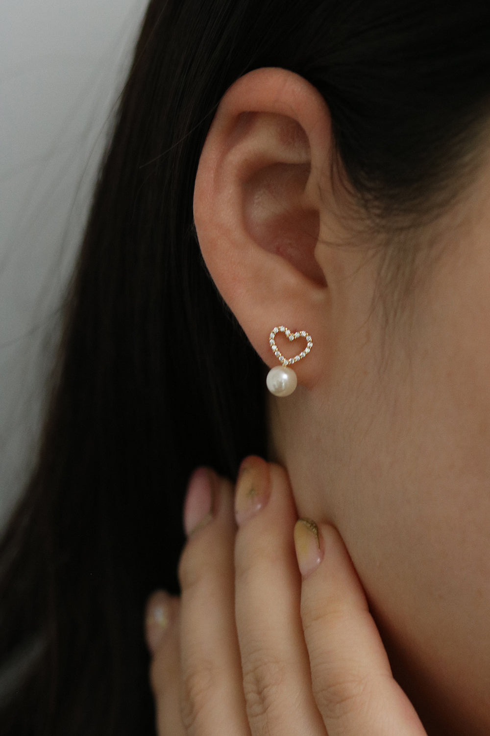 Elegant Heart-Shaped Pearl Drop Earrings for Women - Perfect for Weddings, Parties & Special Occasions