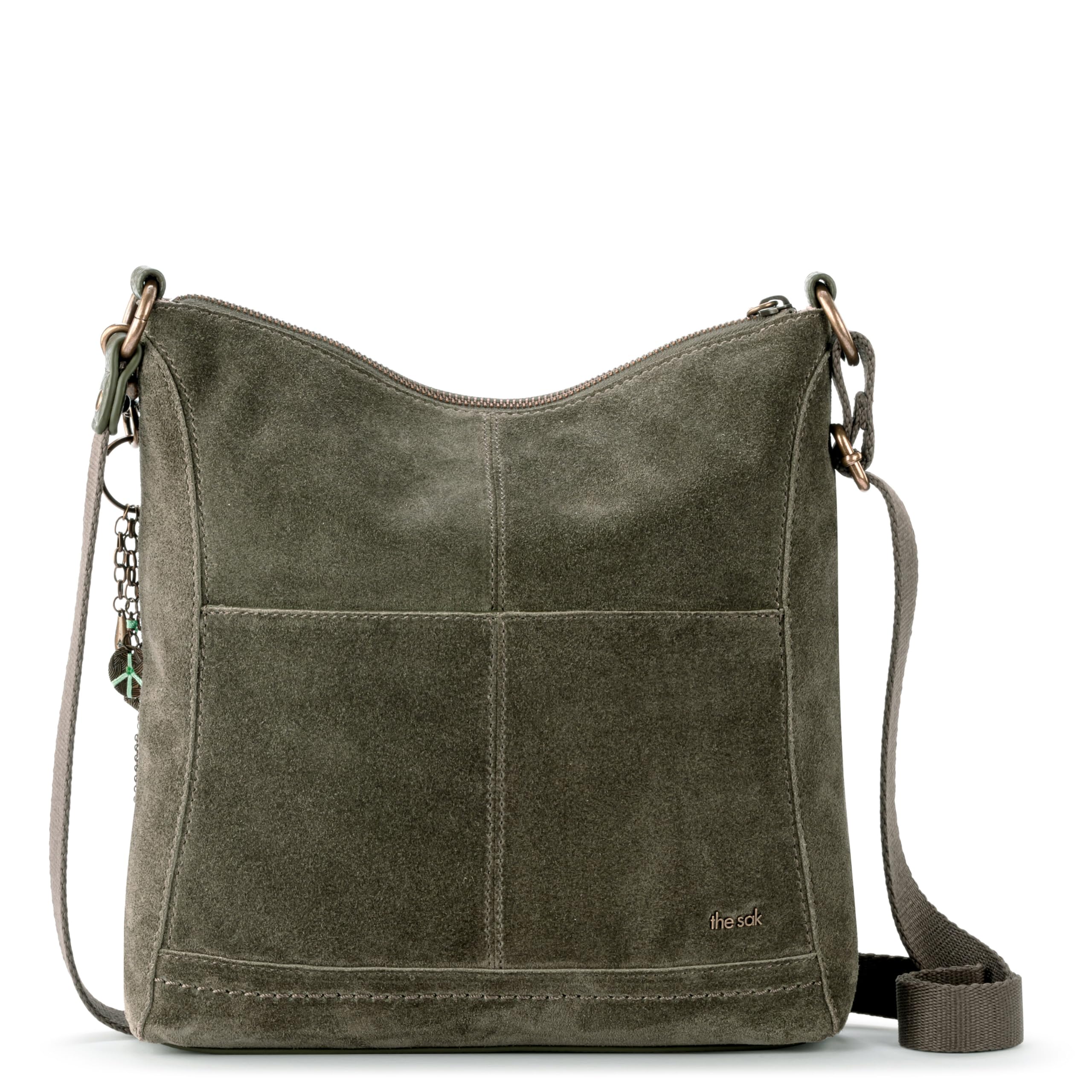 The Sak Lucia Genuine Leather Crossbody Bag - Adjustable Strap Convertible Purse for Women | Perfect for Travel, Shopping & Everyday Use