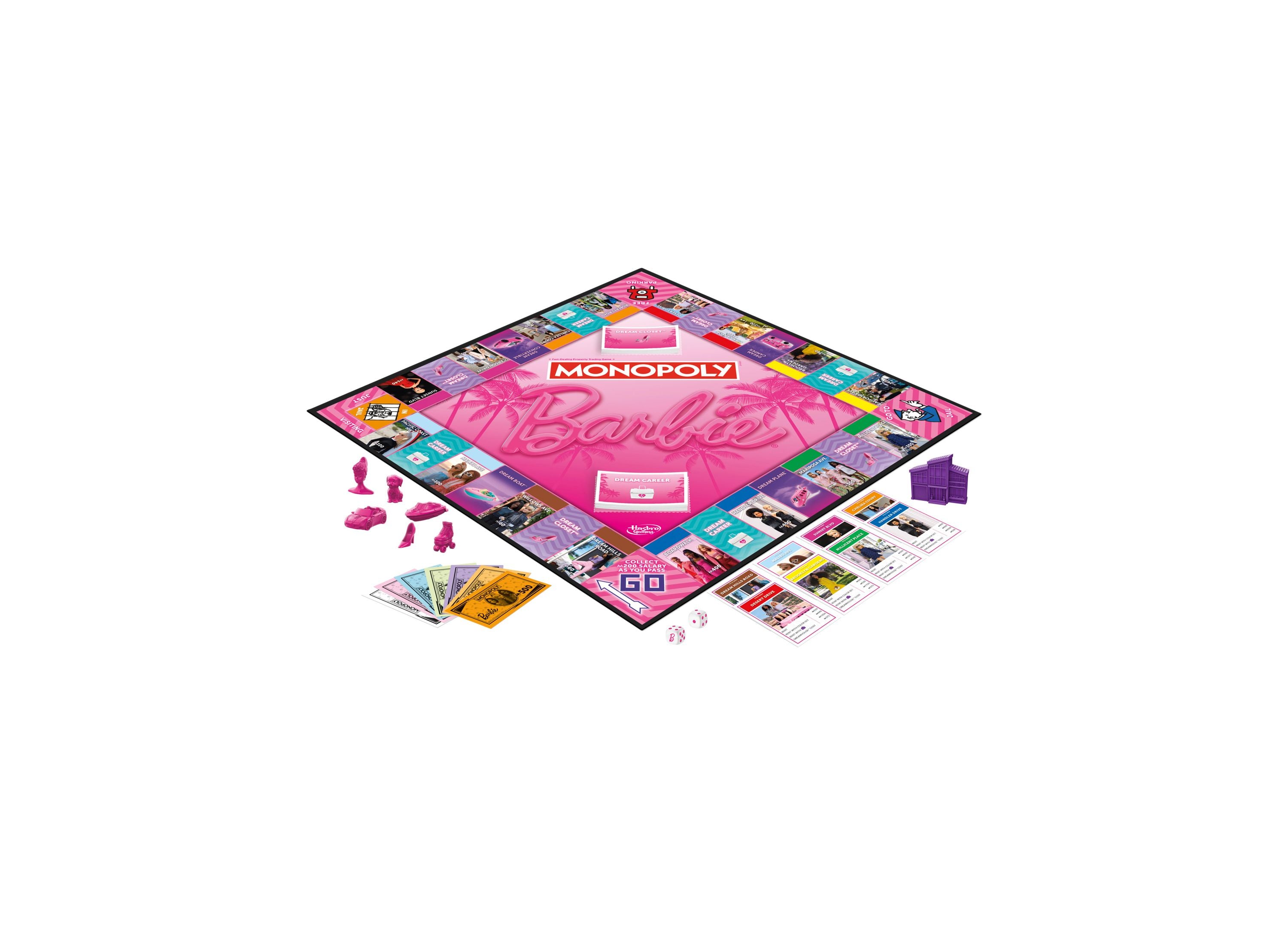 Barbie Monopoly Edition Board Game - Fun Family Game Night for Kids & Adults - Perfect for Birthday Parties & Sleepovers