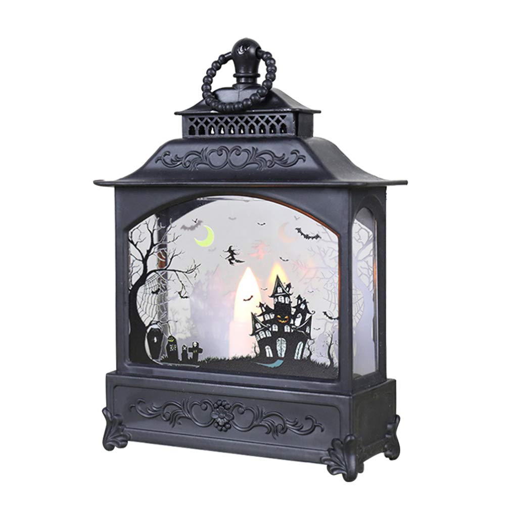 LEDmomo Halloween Castle Lanterns - Battery Operated Flameless Candles, Glowing Halloween Decor for Cosplay, Christmas Parties, Festivals, Bedroom & Indoor Decorations - Perfect for Spooky Home Decor and Themed Events