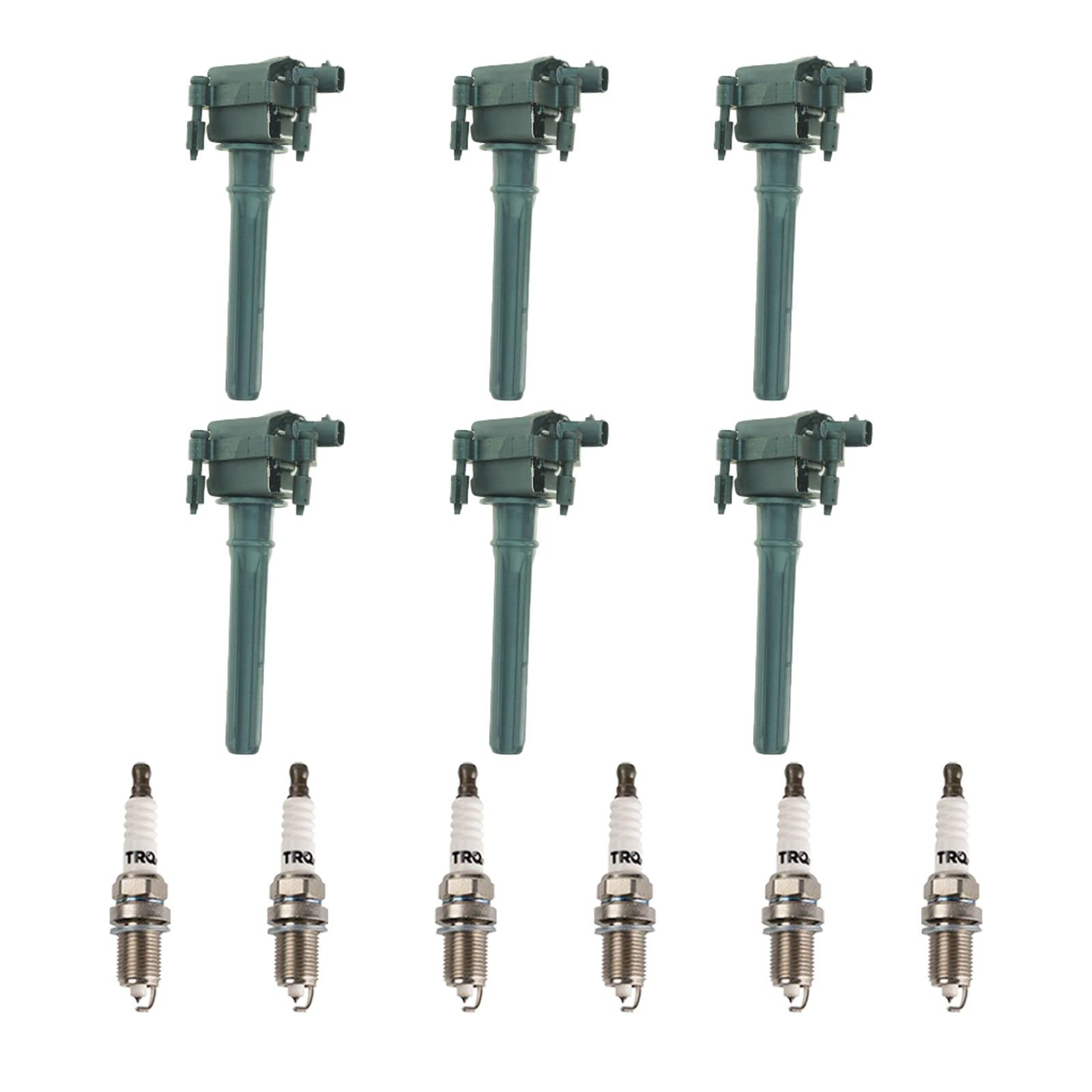 Ignition Coil & Spark Plugs Kit Compatible with 1998-2001 Dodge Intrepid - High Performance Replacement Parts for Smooth Engine Start & Better Fuel Efficiency | Perfect for Daily Commuting, Road Trips & Engine Maintenance