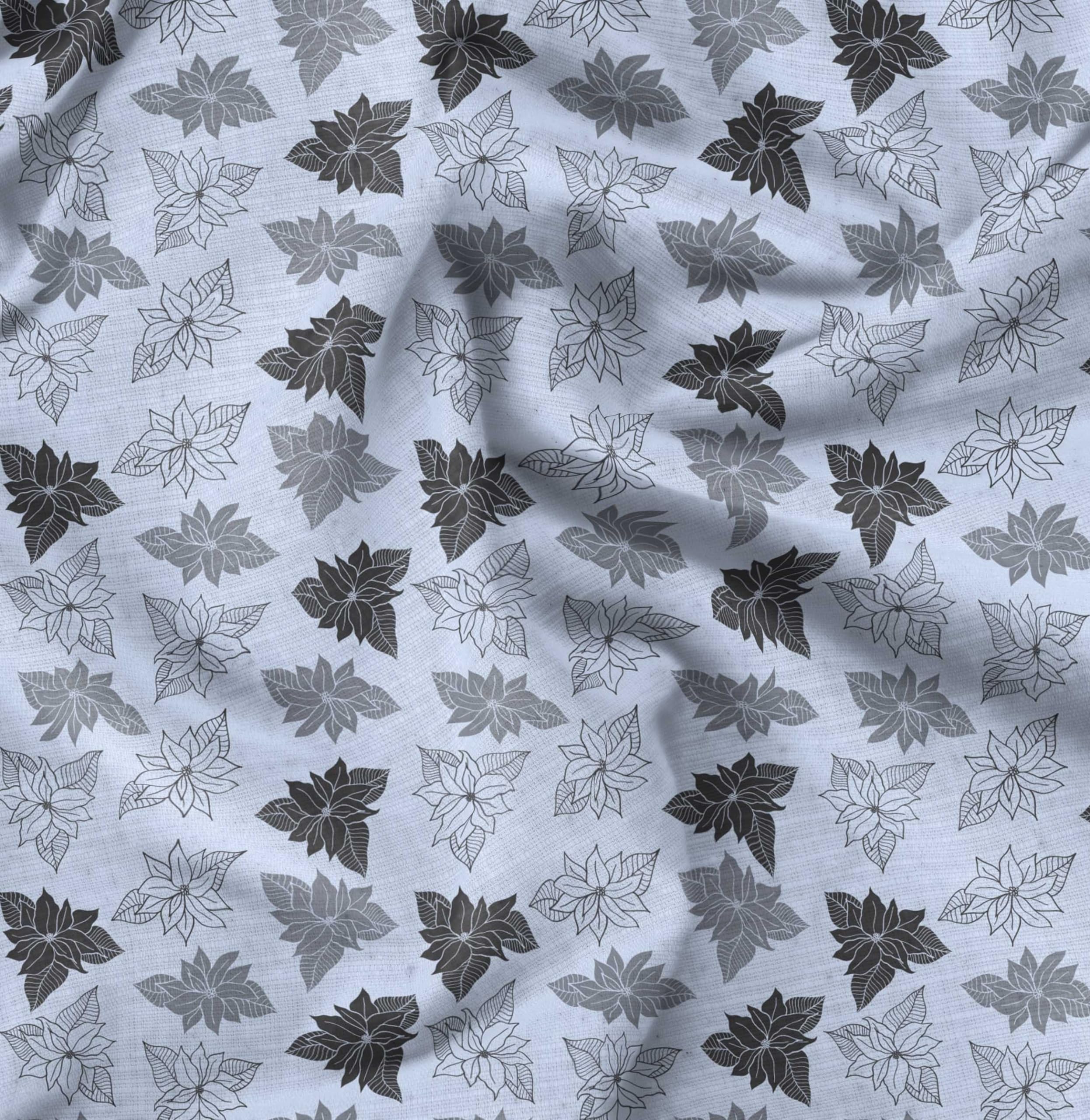 Soimoi Moss Georgette Blue Fabric by The Yard - 42 Inch Wide Floral Printed Fabric for Dresses, Scarves & Home Decor | Exotic Elegant Arbatax Lily Pattern Fashion & Upholstery Material