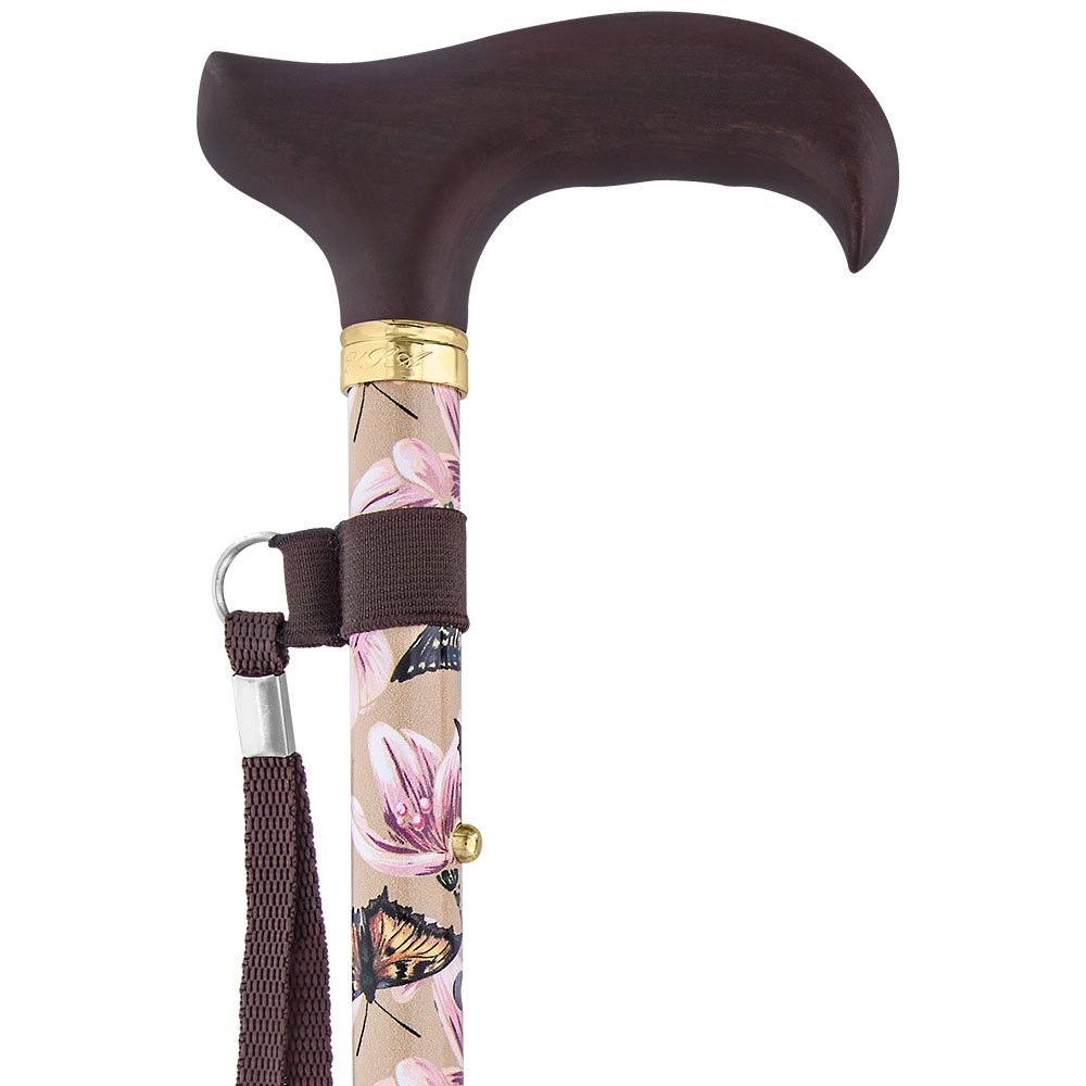 Royal RC Folding Walking Canes for Men & Women - Adjustable Lightweight Aluminum Derby Cane with Engraved Collar - Fashionable Designer Walking Stick for Seniors & Travel - Perfect for Hiking, Daily Use & Mobility Support