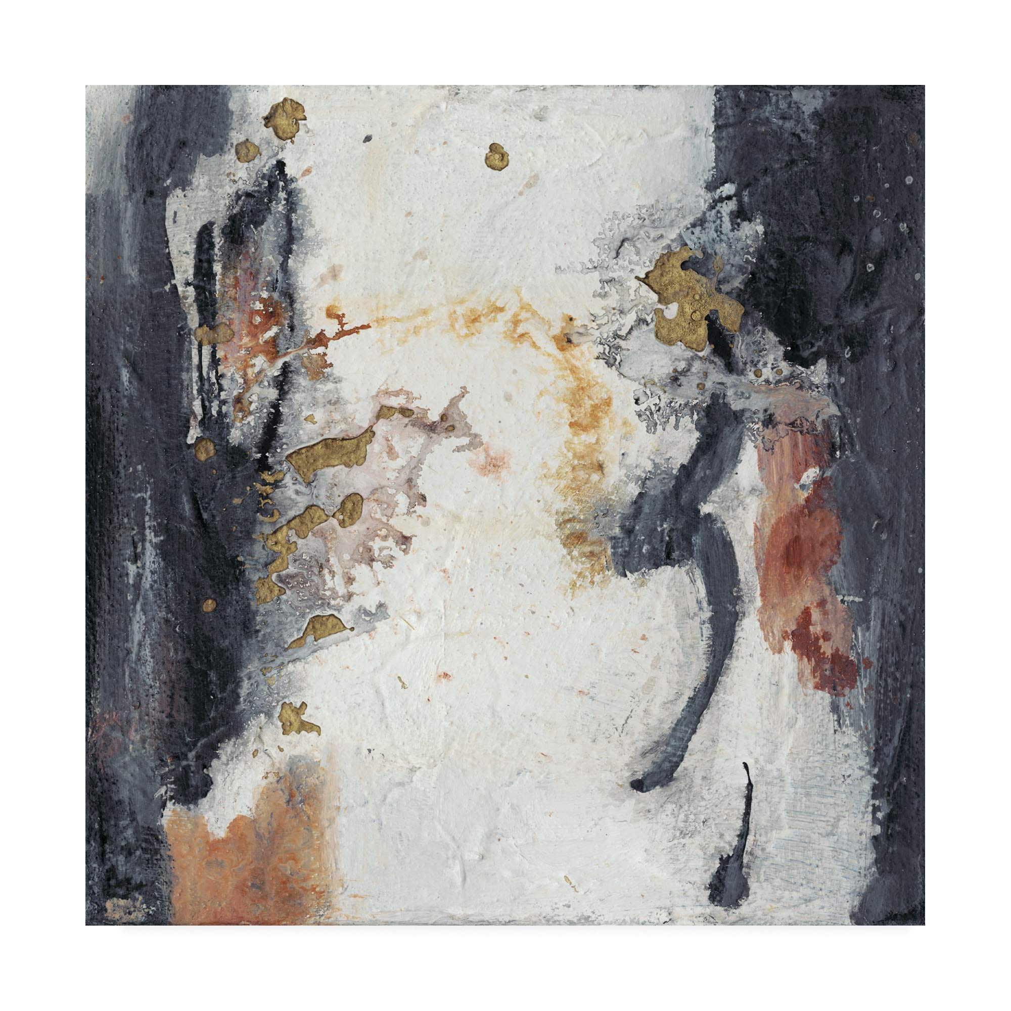 Trademark Fine Art 18x18 Oriental Garden II by Joyce Combs - Asian Inspired Wall Decor for Living Room, Bedroom & Office