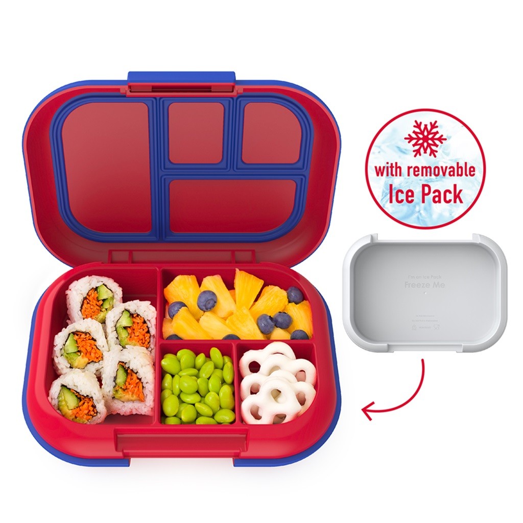 Bentgo Kids Leak-Proof Bento Lunch Box for School & Travel - Red & Royal Blue | Durable Meal Container for Healthy Lunches, Snacks & Picnics