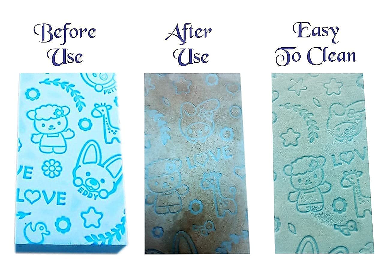 BOTIST Ultra Soft Exfoliating Sponge - Japanese Style Bath & Shower Scrubber for Dead Skin Removal | Body & Face Massager for Cellulite Reduction | Men & Women Spa Essential | Perfect for Home Relaxation & Skincare Routine