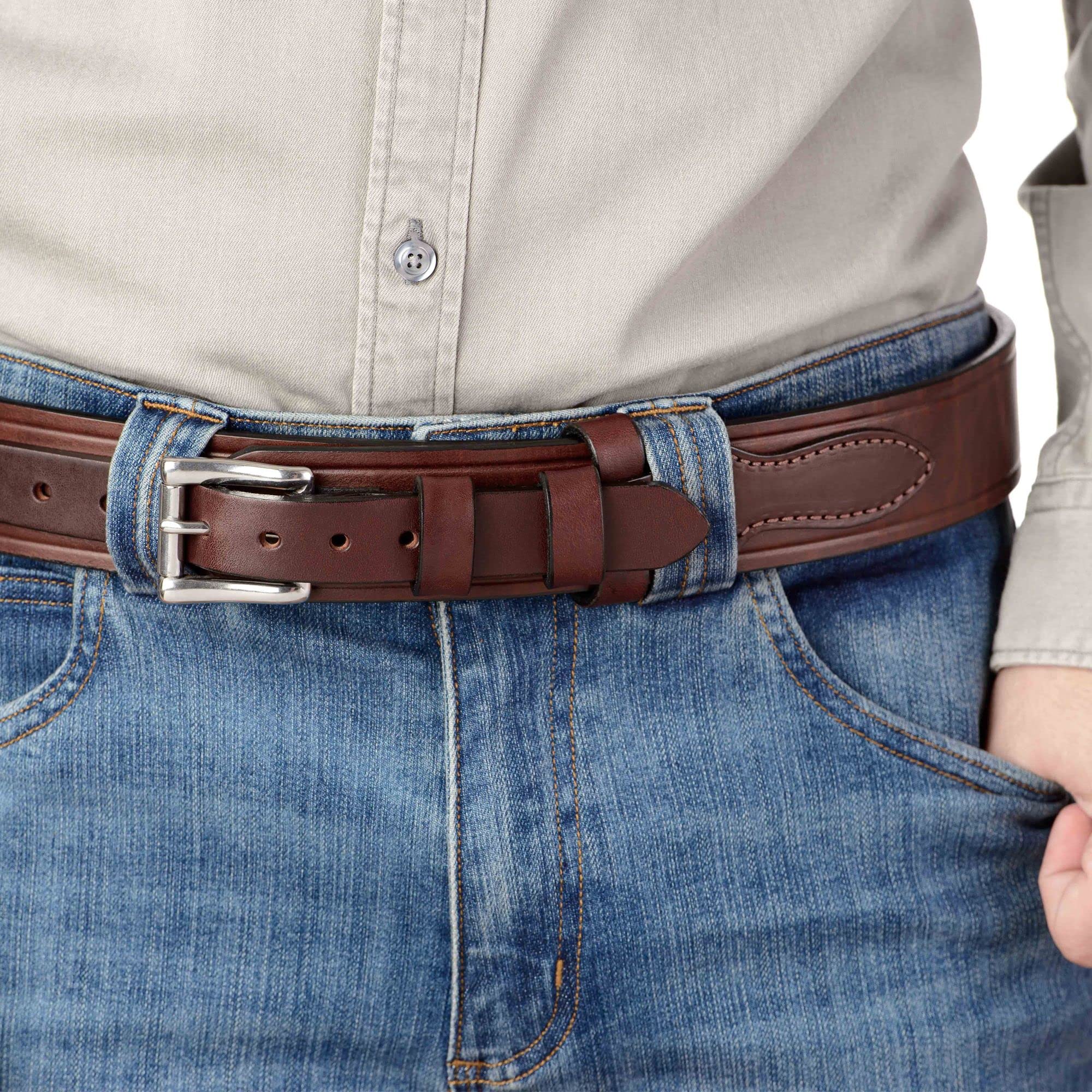Premium Bullhide Leather Belt for Men - 1.75