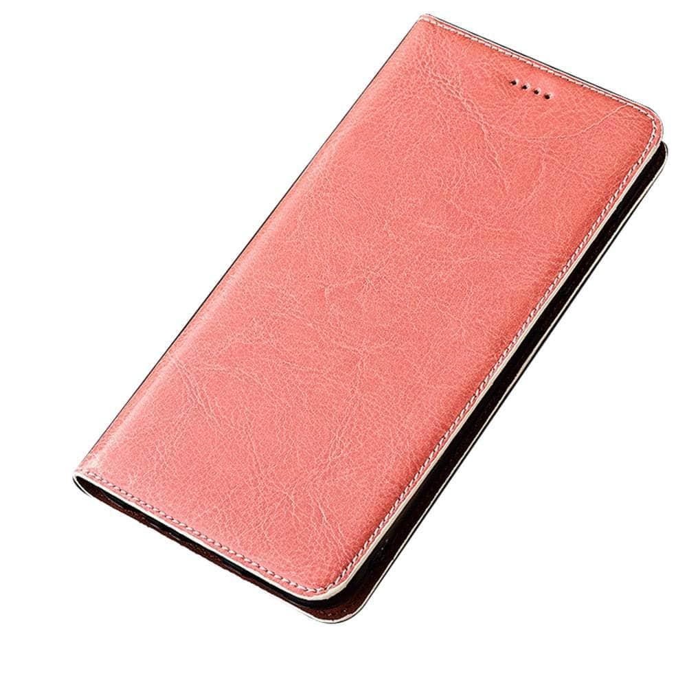 Premium Crazy Horse Genuine Leather Case for Google Pixel 6 - Slim Protective Phone Cover with Card Slots | Perfect for Business Professionals & Everyday Use